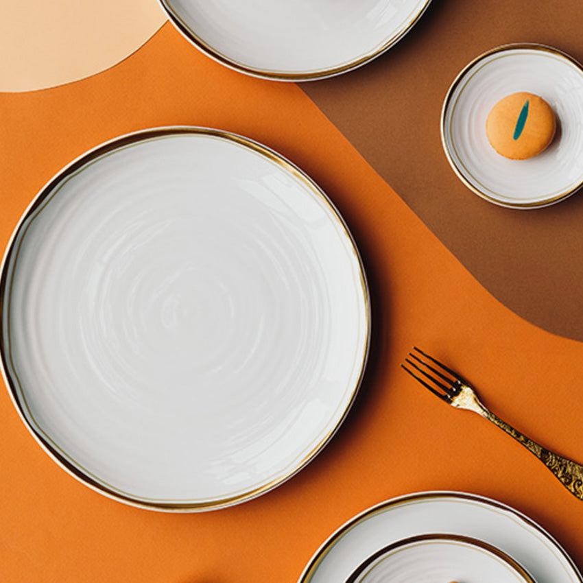 Bernardaud Albâtre Alveole Plate - Elegant White Bone China Dinner Plate for Fine Dining & Special Occasions - Perfect for Weddings, Anniversaries & Upscale Restaurants