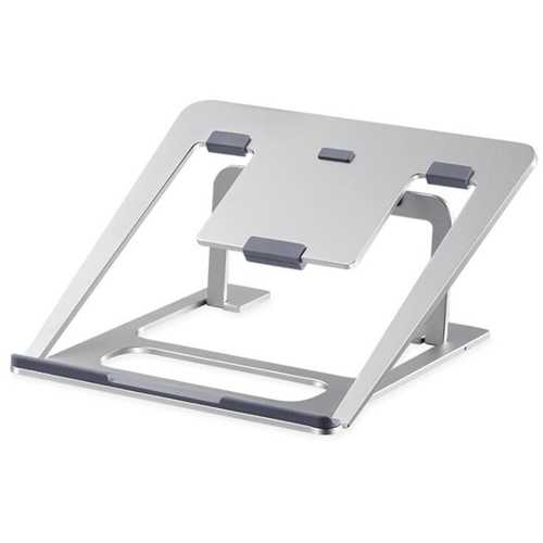 Adjustable Aluminum Laptop Stand for 17-inch Notebooks & Tablets - Ergonomic Portable Desk Holder for Home, Office, and Travel Use