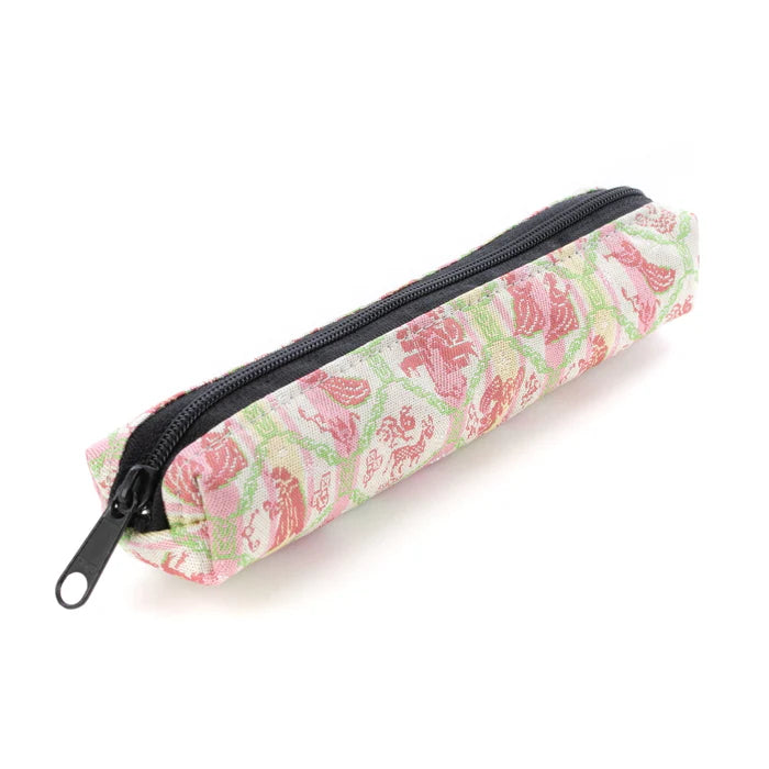 Japanese Nishijin Brocade Pencil Case - Glistening Holy Night Design | Handmade in Kyoto, Japan | Traditional Japanese Craft Pen Holder for School, Office & Gift Giving