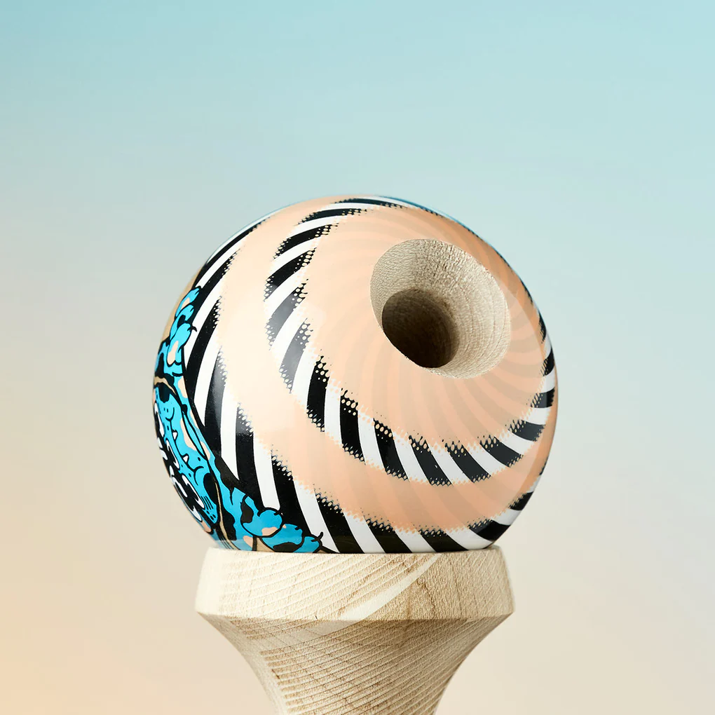 Krom Zoggy n' Moggy Kendama - Premium Wooden Skill Toy for Kids & Adults - Perfect for Stress Relief, Hand-Eye Coordination & Outdoor Play