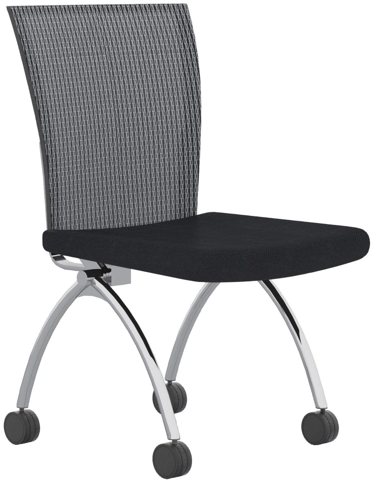 Safco Mayline Valore Armless Mesh Back Nesting Chair - 2 Pack [TSH2] - Ergonomic Stackable Office Chairs for Conference Rooms, Classrooms & Home Offices