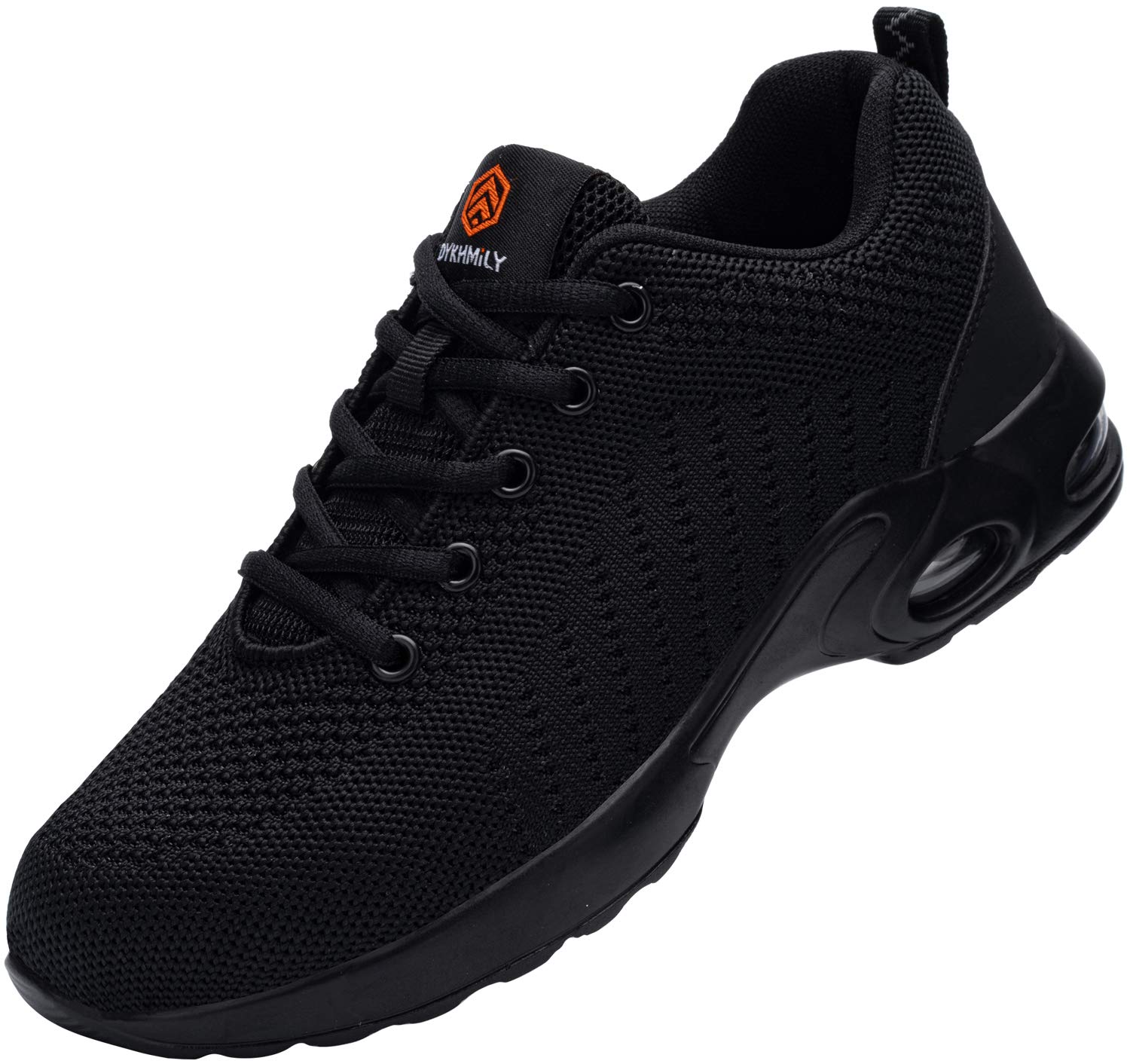 Men's Lightweight Breathable Steel Toe Work Shoes - Wide Width Slip Resistant Safety Shoes with Air Cushion Technology | Perfect for Construction, Warehouse & Industrial Work