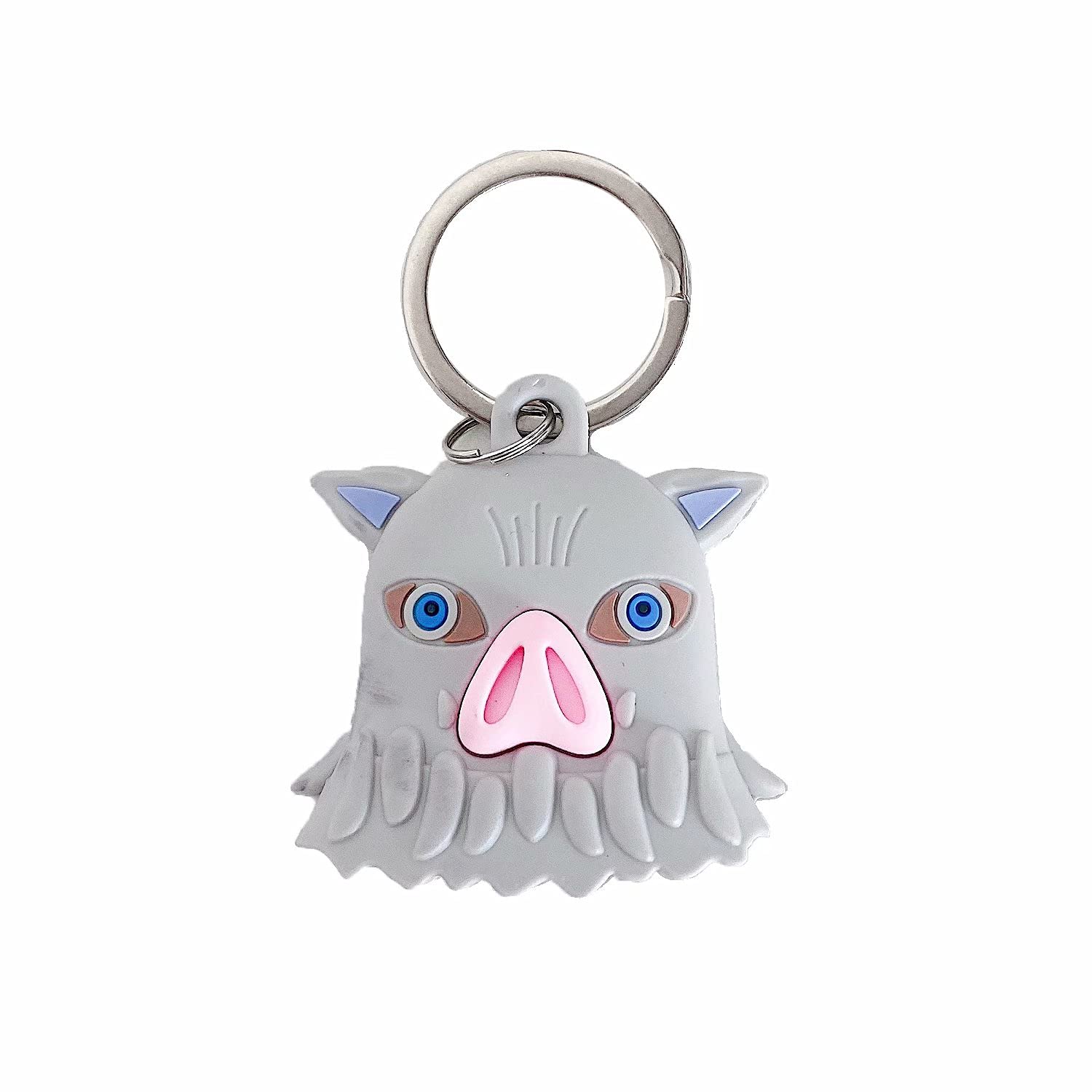 Cartoon Airtag Case 2021 - Demon Slayer Anime Design with Keychain for Apple Tracker Protection | Travel & Luggage Use