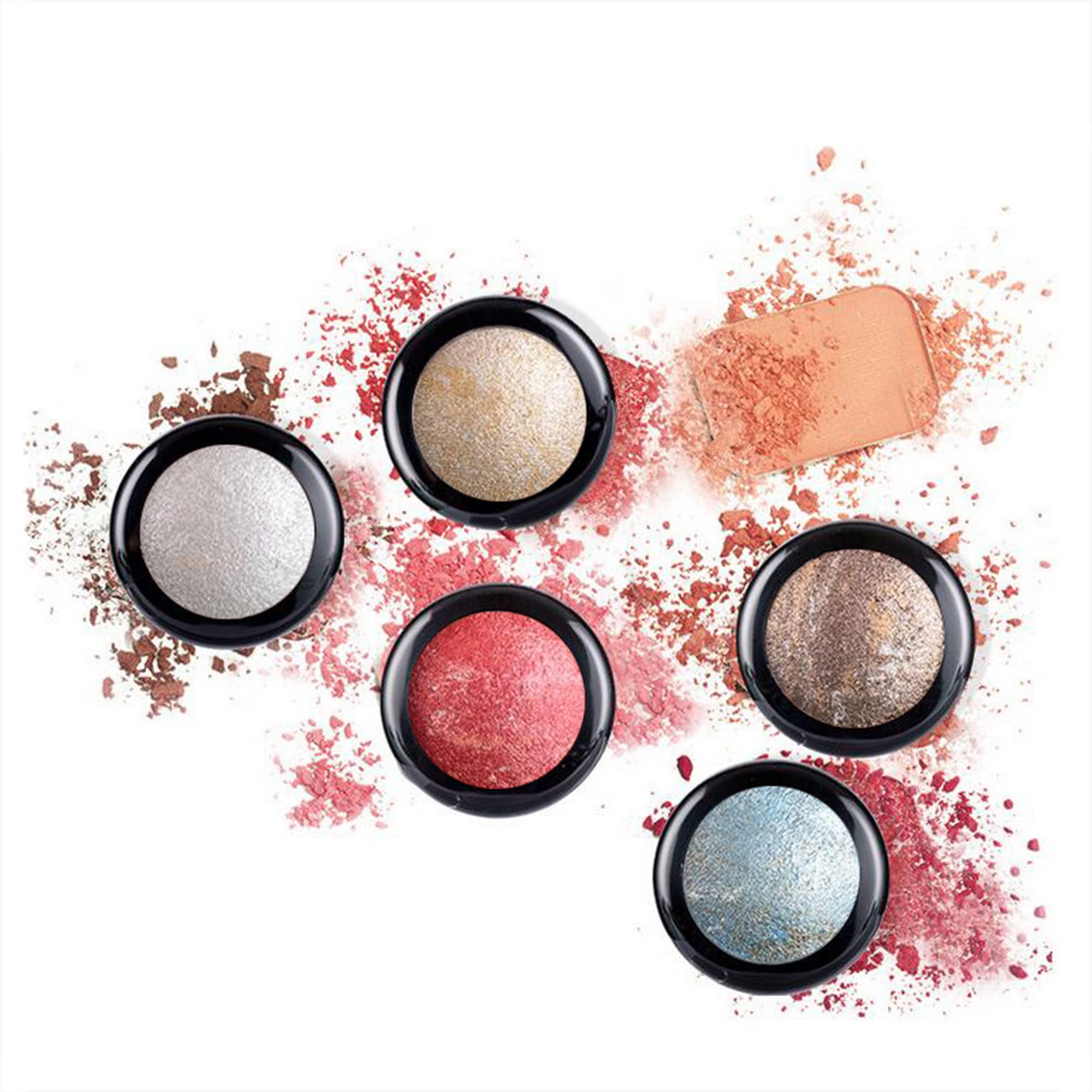 Single Color Baked Eye Shadow Palette - Glitter Powder in Sunshine Golden (CES3809) | Long-Lasting Shimmer Makeup for Day & Night Looks
