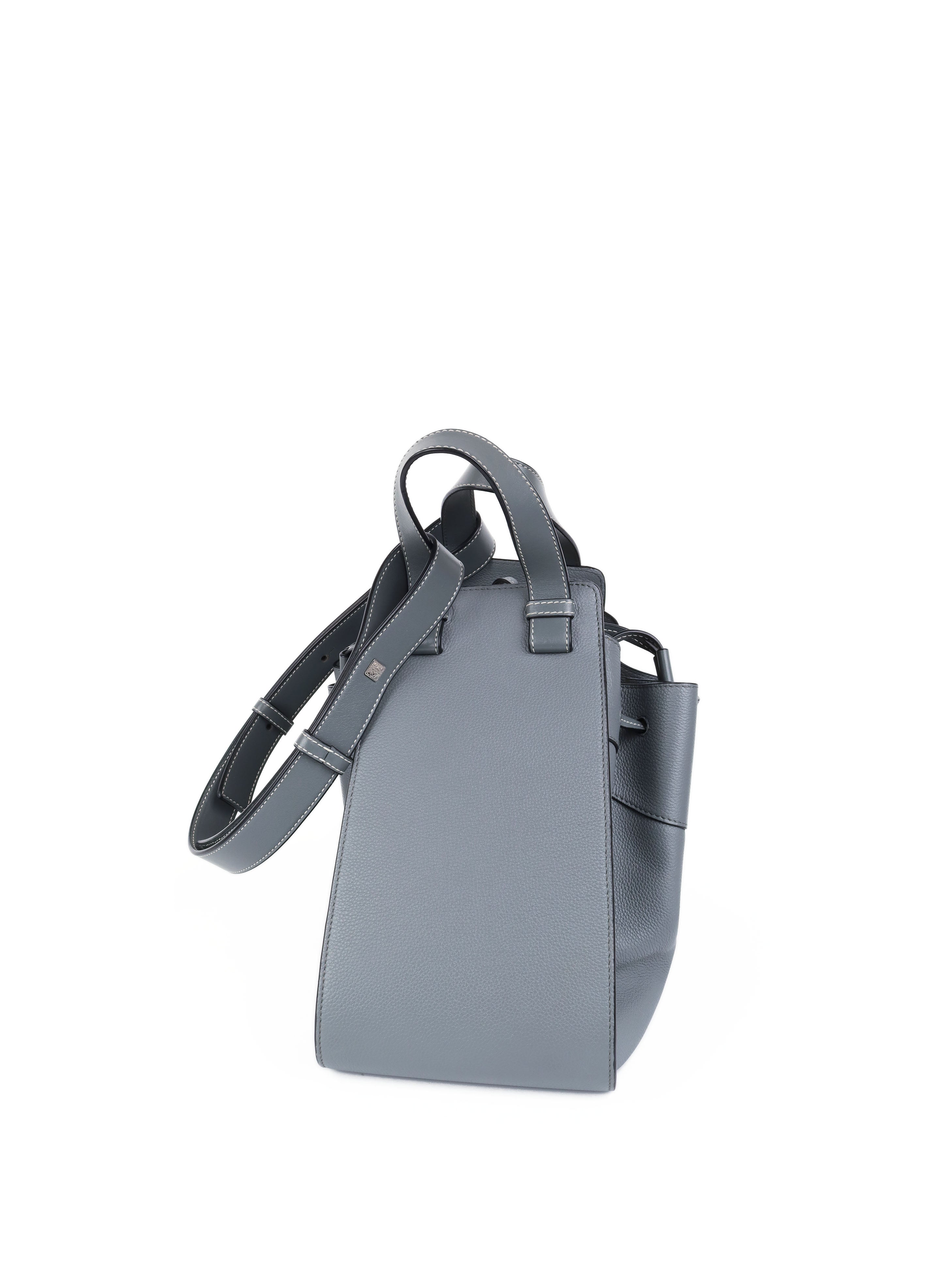 Loewe Medium Grey Hammock Bag - Stylish Crossbody Shoulder Bag for Women | Perfect for Work, Travel & Everyday Use