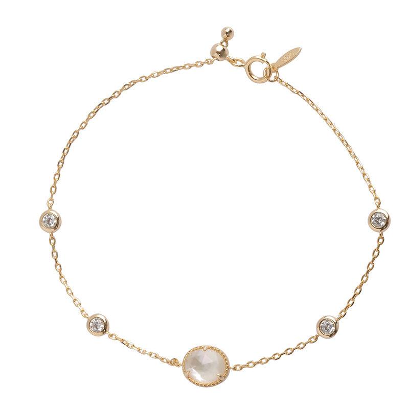 White Butterfly Shell Bubble Bracelet for Women - Elegant Boho Beach Jewelry - Perfect for Summer, Vacations & Boho Fashion Accessories