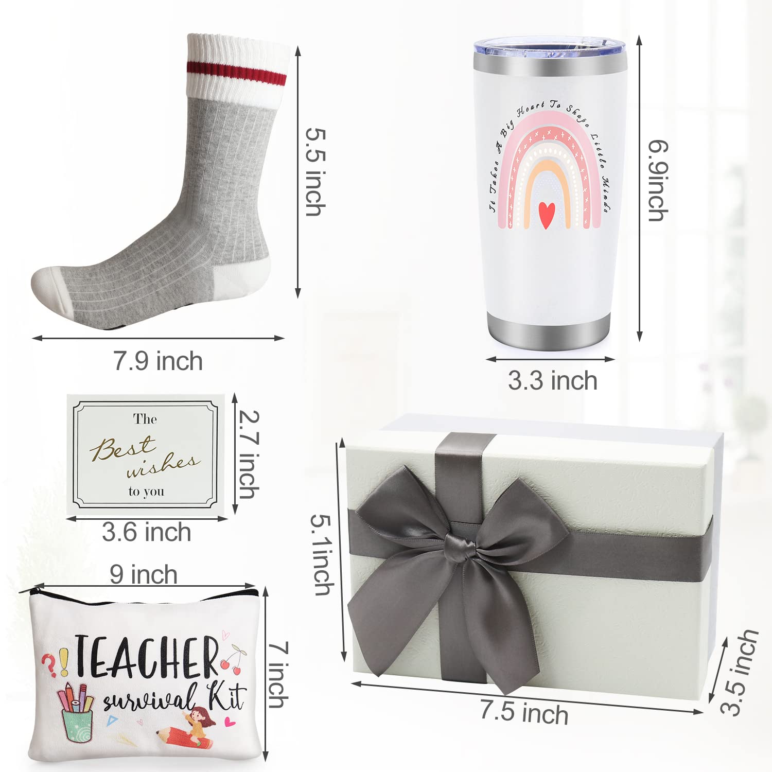 Best Teacher Gifts - 20oz Insulated Tumbler for Women | Perfect for Appreciation Day & Christmas