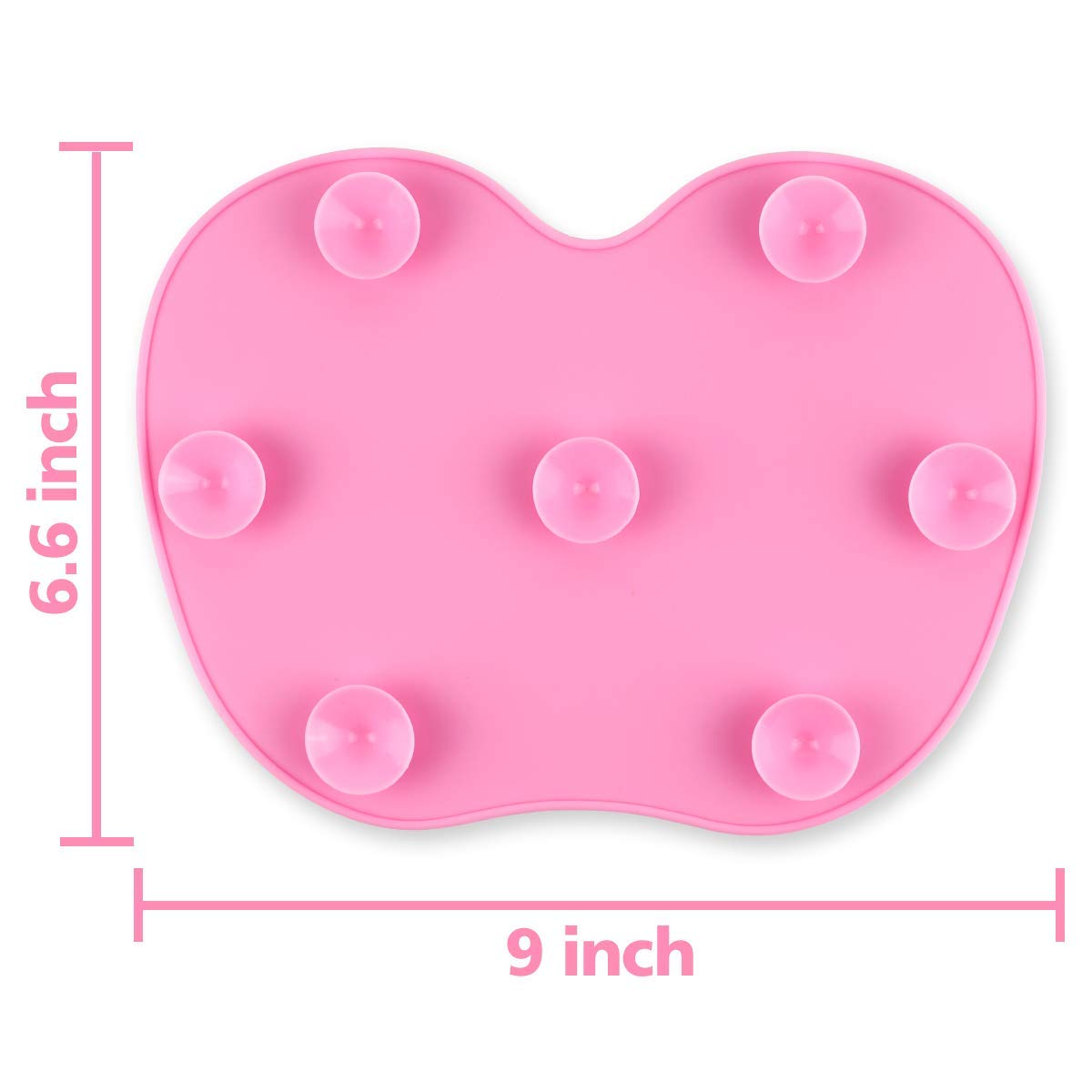 PREPSTO Silicone Makeup Brush Cleaning Mat - 2 Pack Pink Makeup Brush Cleaner Pad with Suction Cup | Portable Cosmetic Brush Scrubber for Professional & Home Use | Perfect for Sink, Countertop or Travel