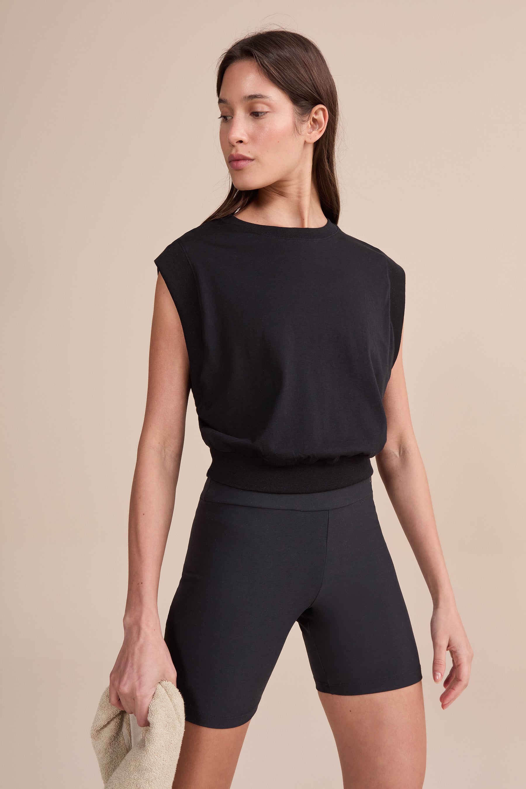 Soft Pima Cotton Cropped Tank Top for Women - Breathable Summer Casual Wear, Gym & Yoga Outfit