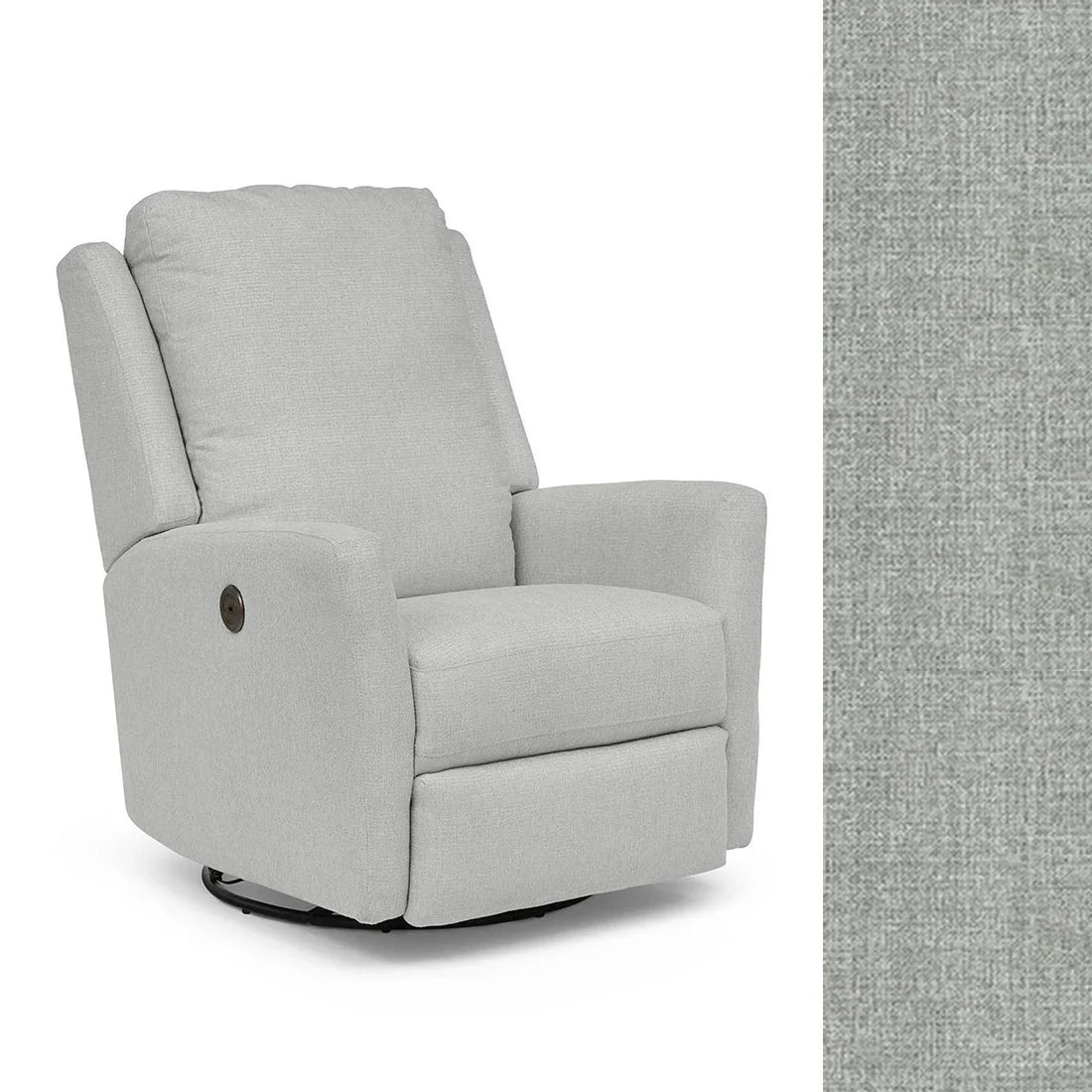 Best Heatherly Power Swivel Glider Recliner Chair - Ergonomic Comfort for Living Room, Nursery & Home Theater - Adjustable Electric Massage Chair with USB Ports