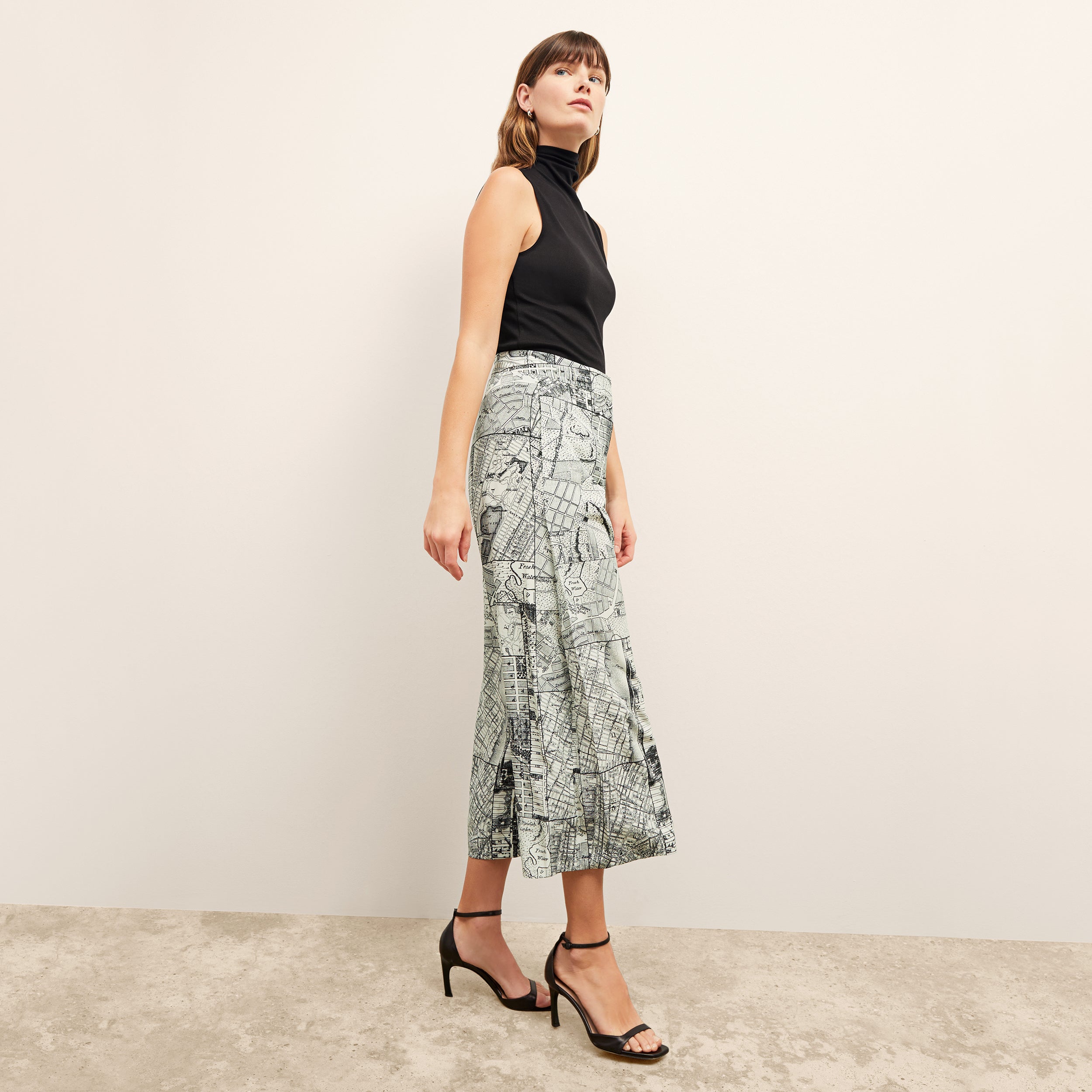 Zhou Culotte Washable Silk Pants - Borough Print Floral Design, Comfortable & Breathable for Women | Perfect for Office, Travel & Casual Wear