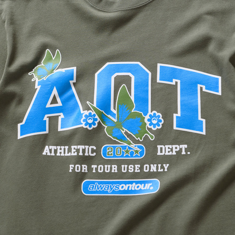 Always On Tour Physical Education T-Shirt - Olive Green - Comfortable & Stylish Activewear for Gym, Running & Casual Wear