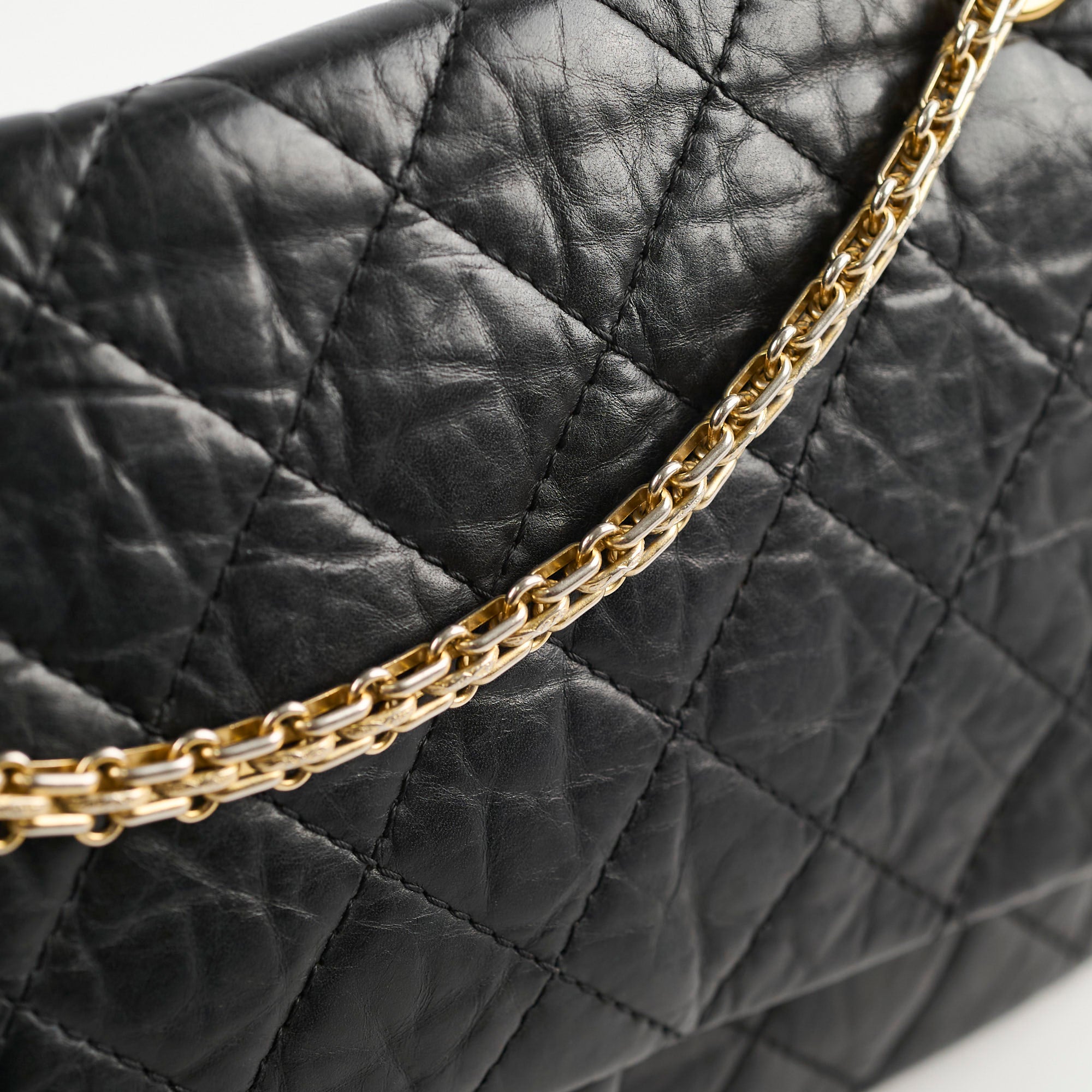 Chanel Reissue 227 Black Leather Flap Bag - Classic Luxury Handbag for Women | Perfect for Evening Events, Parties & Special Occasions