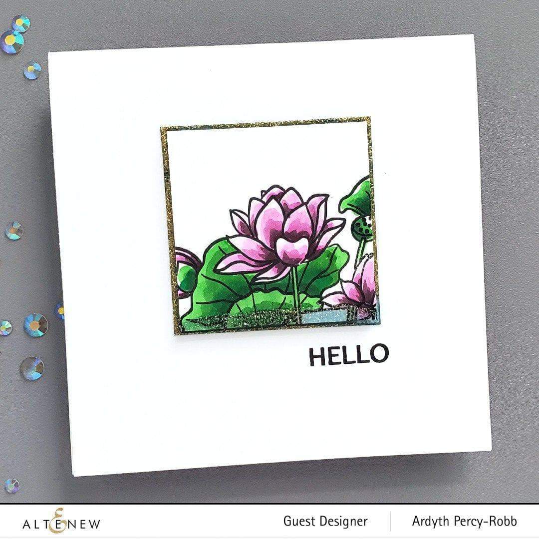 Lotus Flower Outline Stamp Set for Painting - DIY Art Stamps for Scrapbooking, Card Making & Handmade Crafts