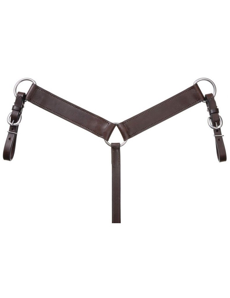 Premium Leather Miniature Breast Collar for Horses - Durable Equestrian Training Gear for Show & Trail Riding