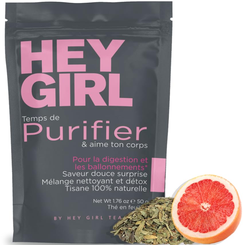 Organic Detox Tea for Colon Cleanse - Herbal Loose Leaf Tea with Natural Ingredients - Healthy & Soothing Digestive Drink by Hey Girl Tea - Perfect for Morning Routine, Weight Loss & Wellness