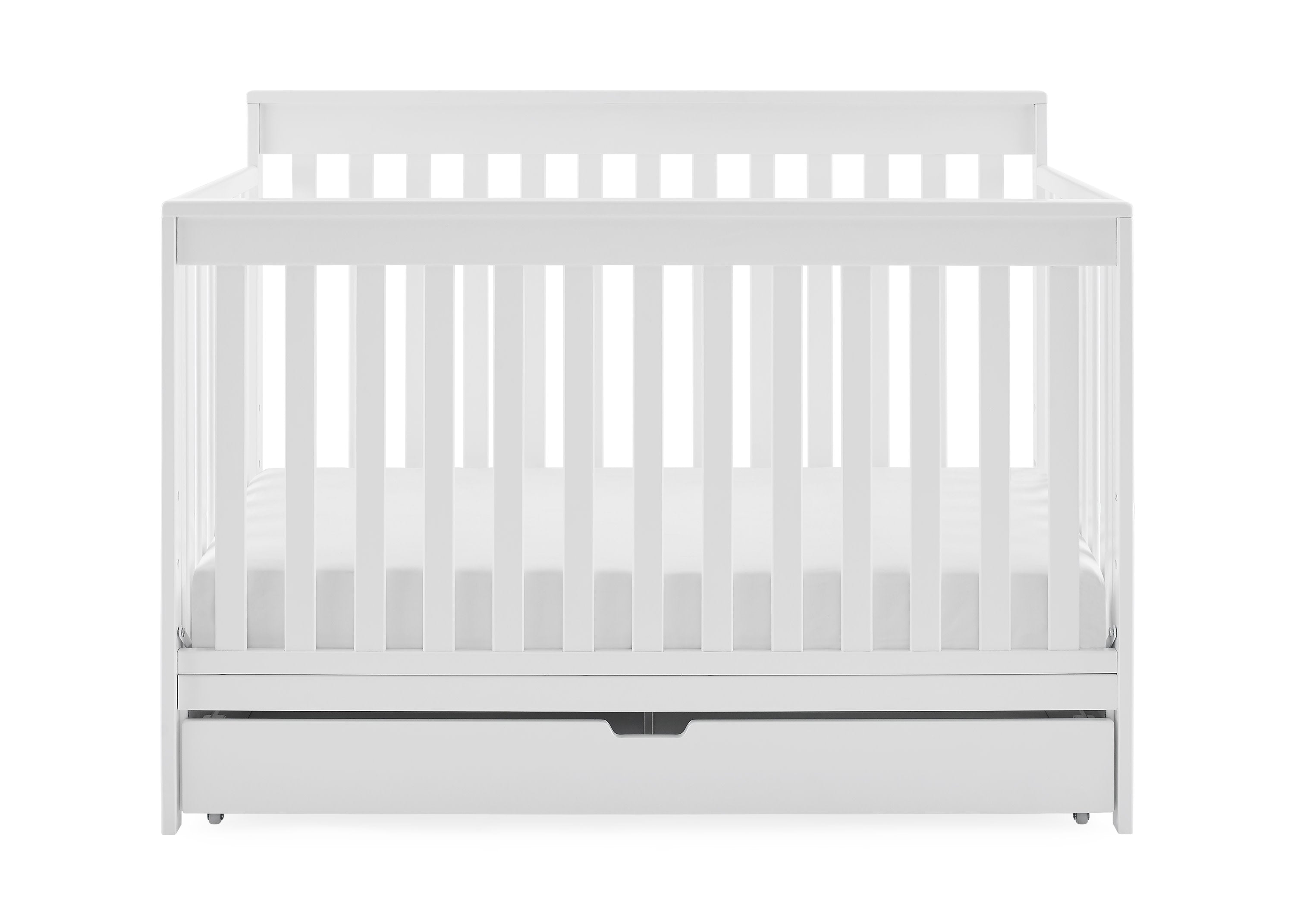 Mercer 6-in-1 Convertible Baby Crib with Storage Drawer & Trundle - Nursery Furniture for Newborn to Toddler Bed | Perfect for Small Spaces & Shared Rooms