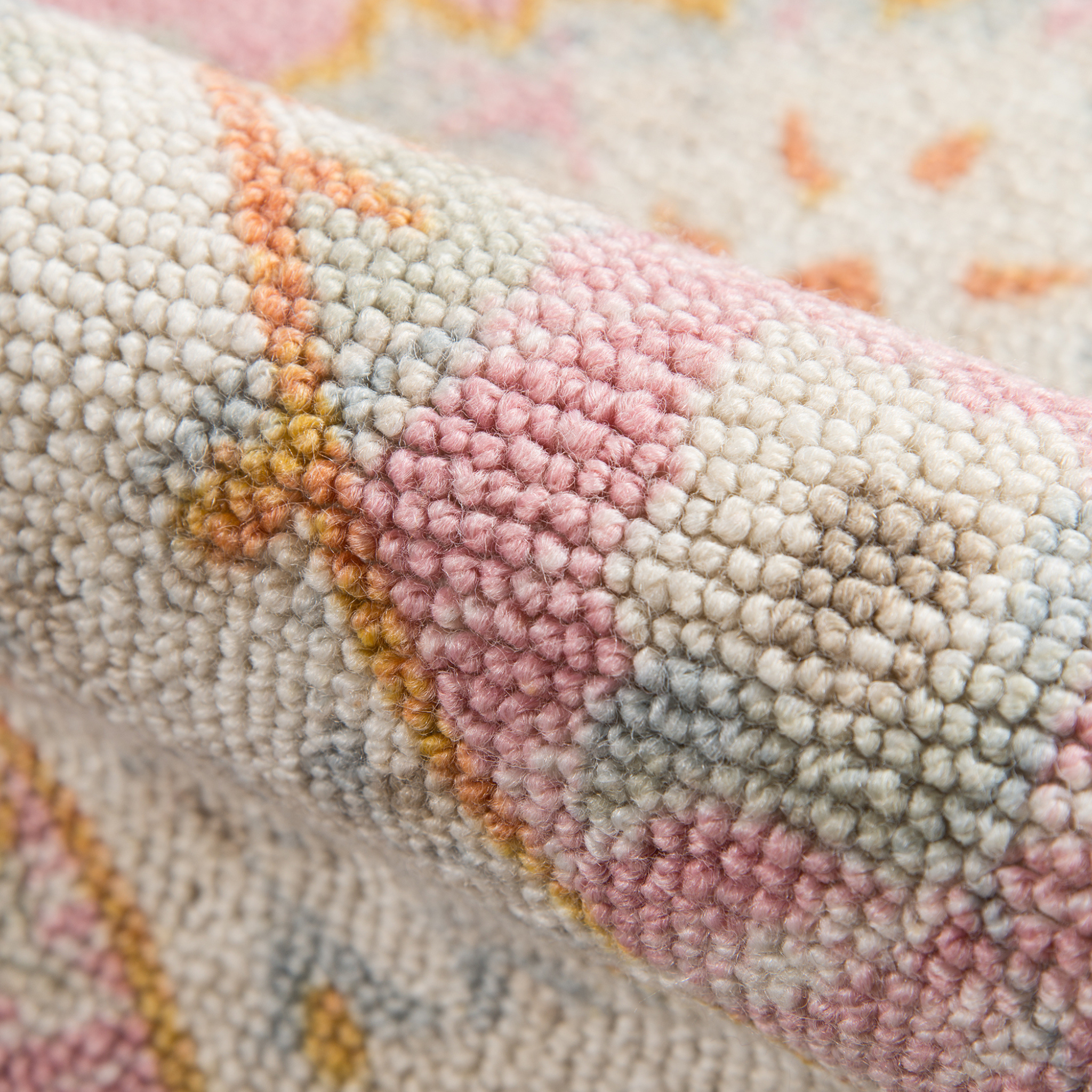 Ana Pink Wool Area Rug - Soft & Durable Handmade Wool Rug for Living Room, Bedroom, or Nursery - Perfect for Cozy Home Decor