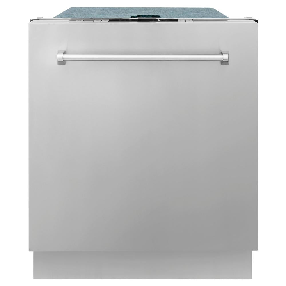 ZLINE 48-inch Stainless Steel Dual Fuel Range Kitchen Package with Convertible Range Hood & Dishwasher (3KP RARH48 DW) - Perfect for Modern Home Chefs & Open Concept Kitchens