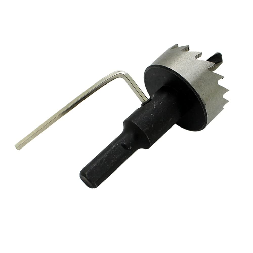 10Pc HSS Steel Hole Saw Drill Bit Set (12-40mm) for Wood, Metal & Alloy - Durable Black Hole Saw Tooth Kit - Perfect for DIY Projects, Woodworking & Metal Fabrication
