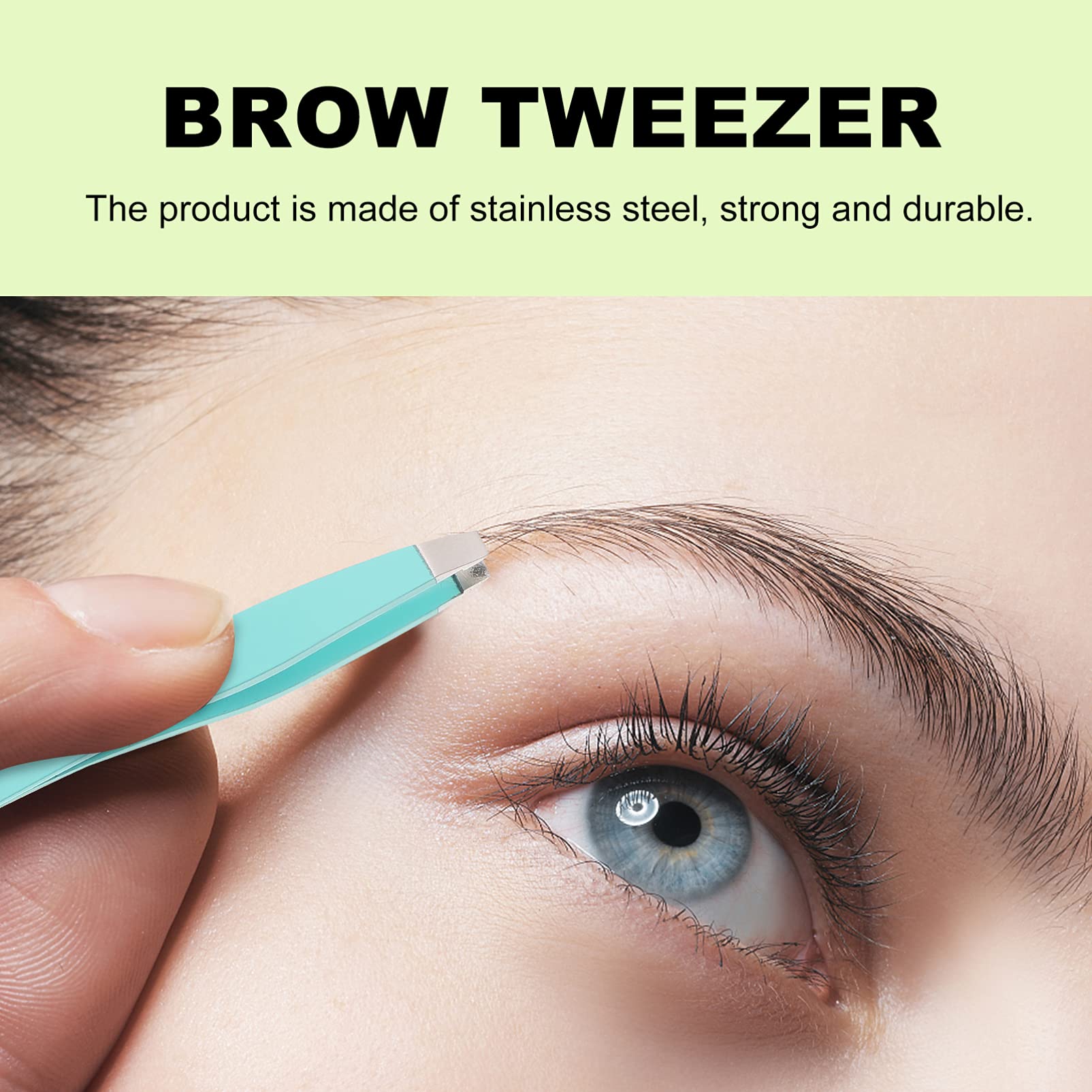 NOLITOY 4Pcs Eyebrow Tweezers Set - Precision Slanted & Pointed Tweezers for Eyebrow Shaping, Hair Removal & Grooming - Colorful Beauty Tools for Women - Perfect for Home, Travel & Salon Use