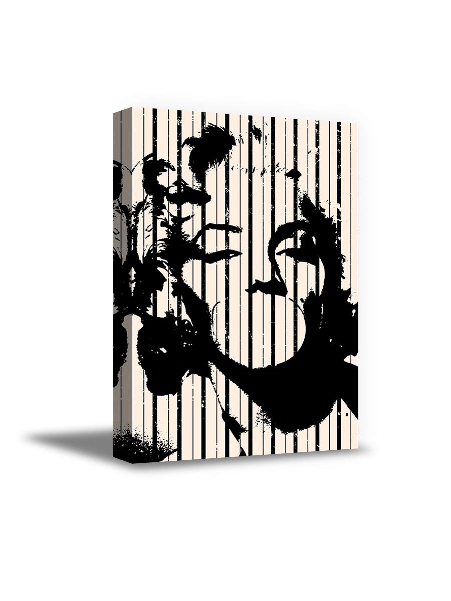 Vintage Marilyn Monroe Black & White Framed Canvas Wall Art - 11