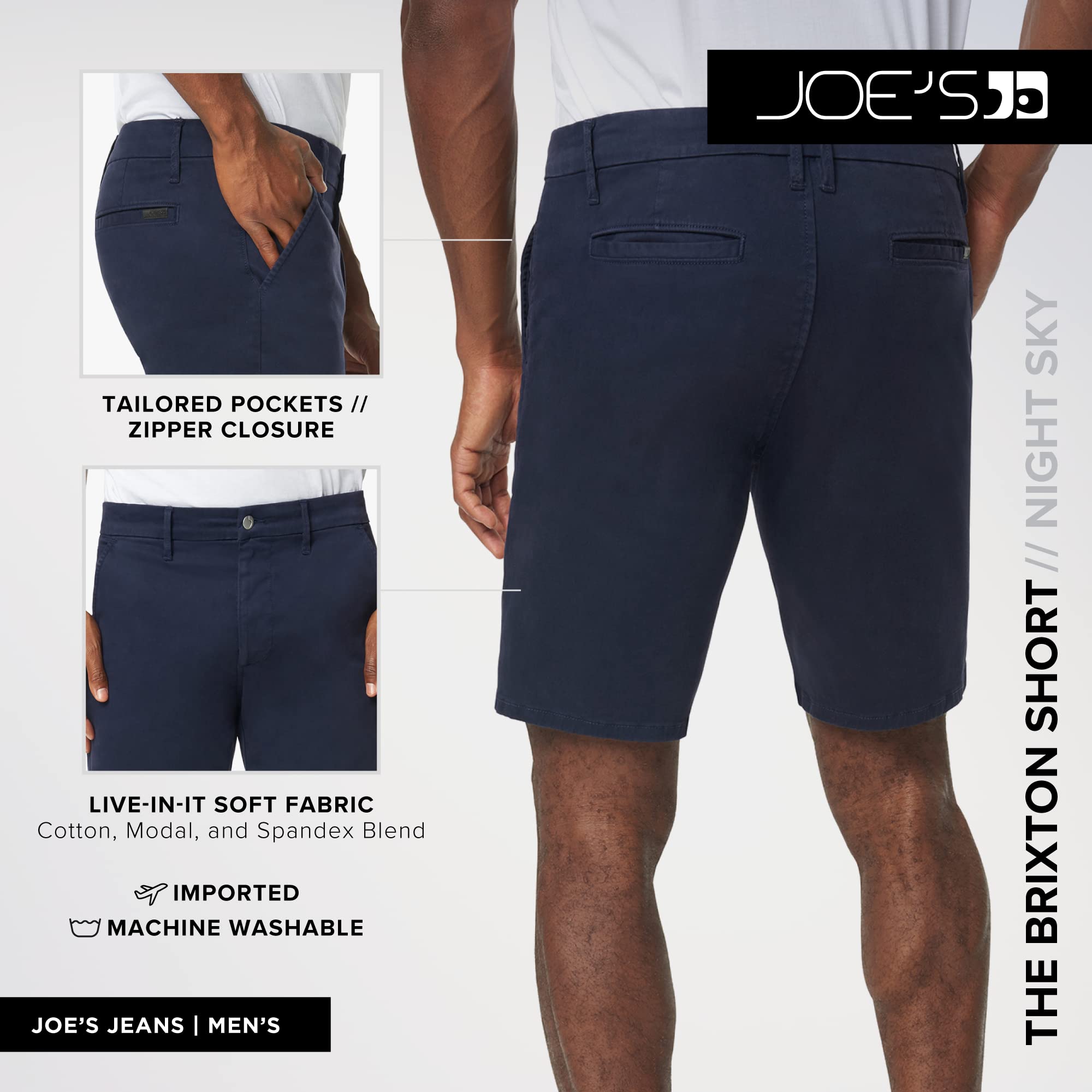 Joe's Men's Brixton Trouser Short - Comfortable Casual Shorts for Men | Perfect for Summer, Travel & Outdoor Activities