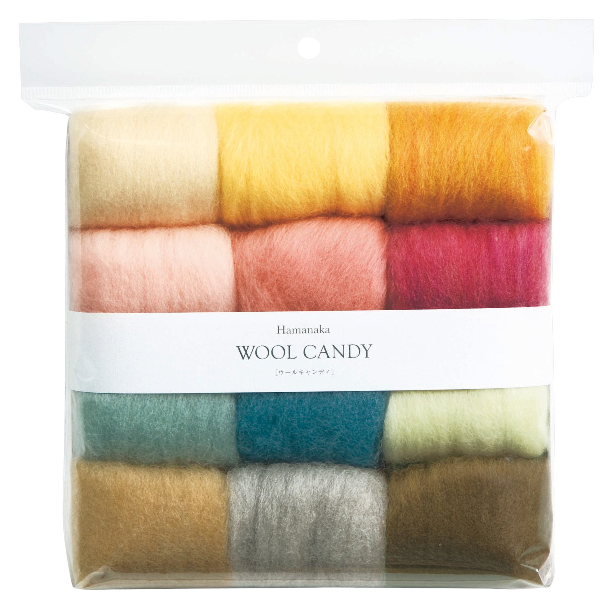 Hamanaka Wool Candy 12-Color Yarn Set (Peer Selection #2) - Perfect for Knitting, Crochet, and DIY Craft Projects