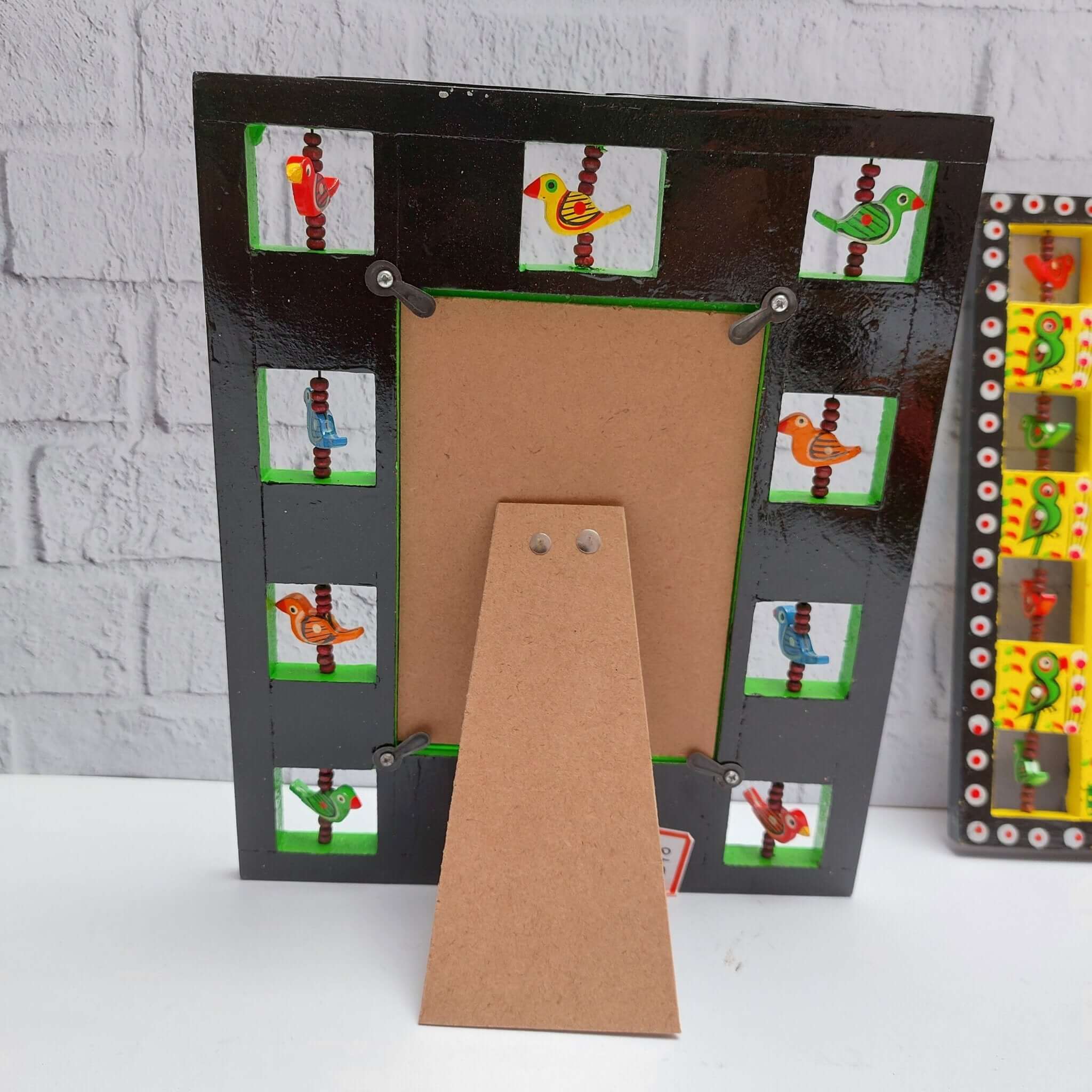 Handmade Chirpy Photo Frame - Elegant Wooden Picture Frame for Wall & Tabletop Display - Perfect for Home Decor, Gifts, and Office Spaces
