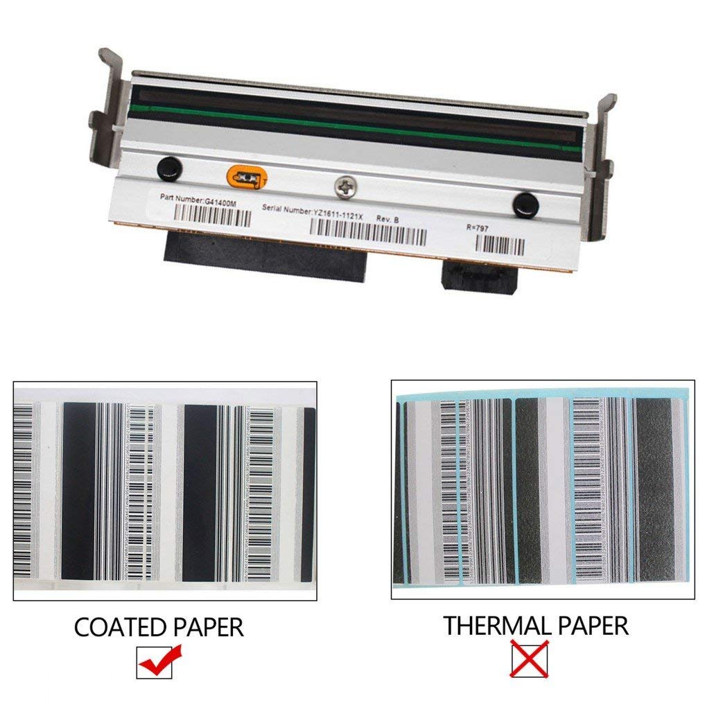 Zebra S4M Barcode Label Printer Printhead - G41400M Thermal Transfer Printhead 203dpi for Retail, Warehouse & Shipping Label Printing