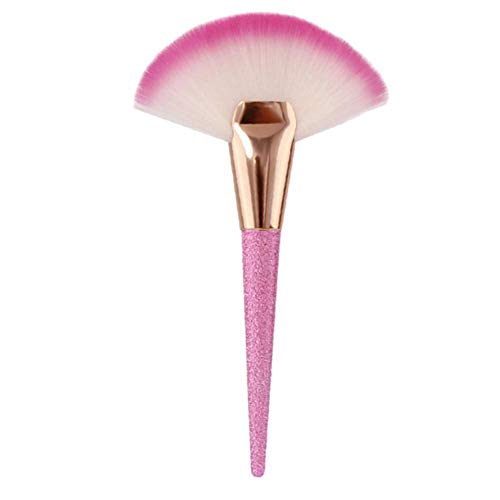 Litterprince Pro Fan Brush - Blush & Powder Makeup Tool for Flawless Finish