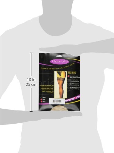 Gabrialla Sheer Graduated Compression Thigh High Stockings 20-22 mmHg (H-40, 2-Pack) - Medical Support for Varicose Veins & Swelling, Perfect for Nurses, Travelers & Pregnancy