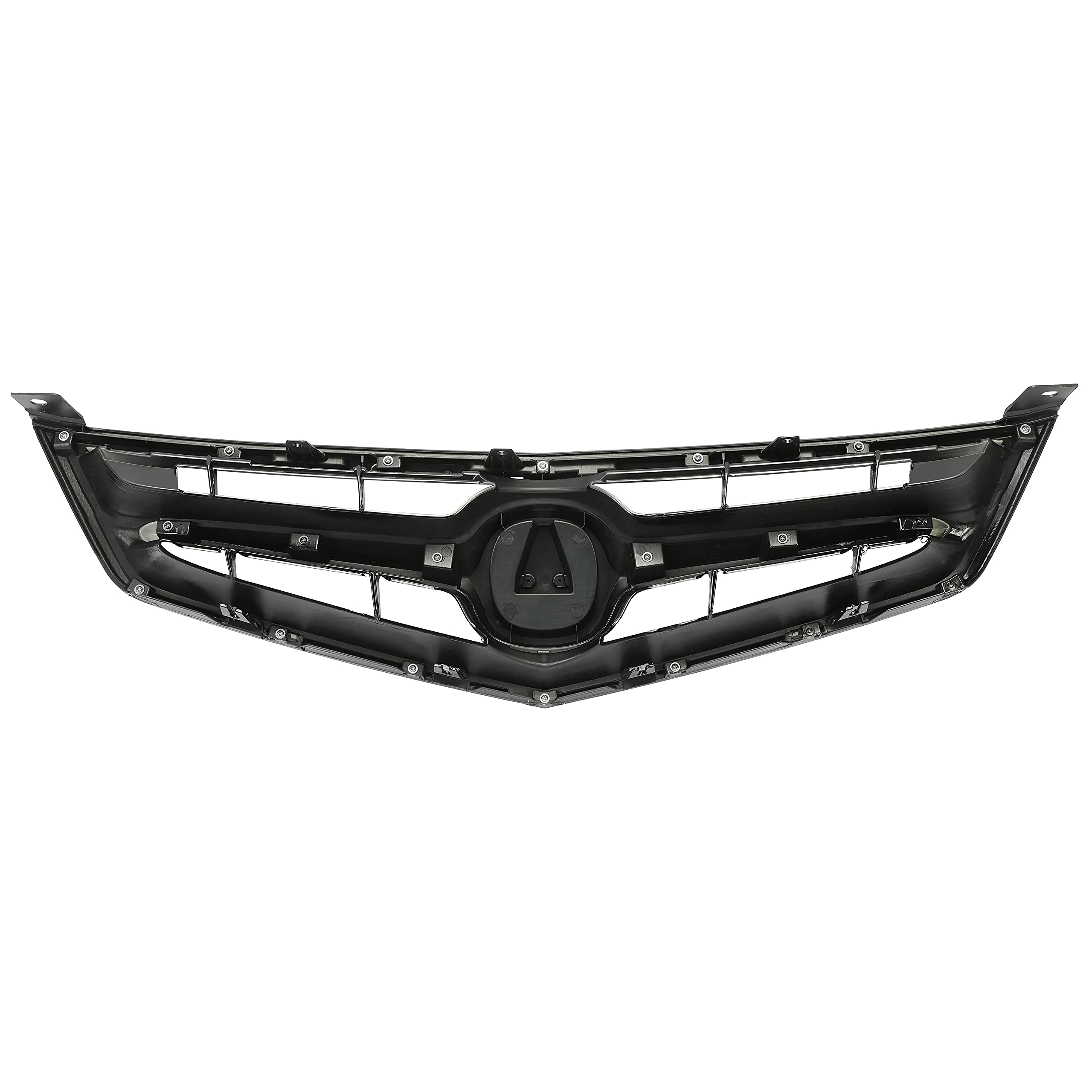 HECASA Matte Black Front Bumper Grille Compatible with Acura TSX 2006-2008 Models | Direct Replacement for AC1200112 & 71121SECA02ZA | Perfect for Car Restoration & Custom Upgrades