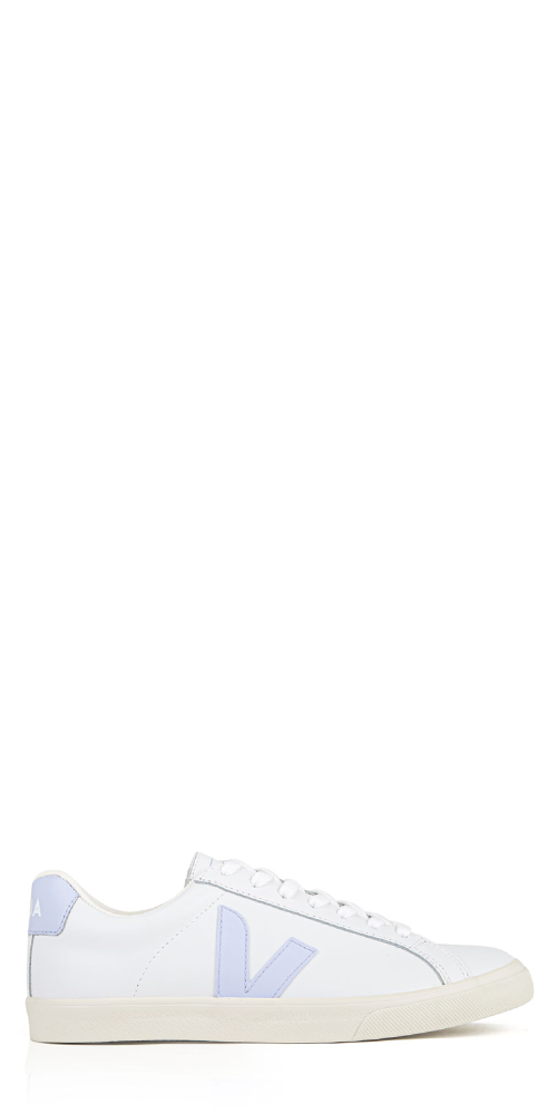 Esplar White Leather Sneakers for Women - Classic Comfortable Casual Shoes for Walking, Work & Everyday Wear