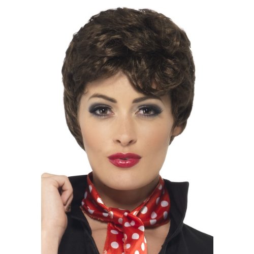 Rizzo Wig for Adults - Brown Fancy Dress Party Hairpiece for Women | Perfect for Halloween, Cosplay, TV & Film Costumes, and Themed Parties