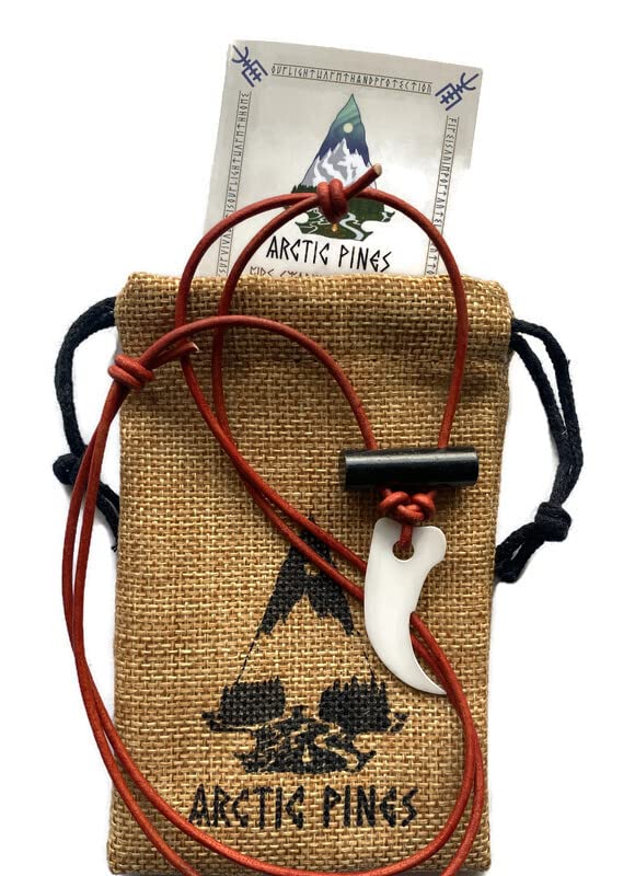 Fire Starter Necklace with Black Thin Cord & BearClaw Striker - Survival Gear for Camping, Hiking, and Outdoor Adventures