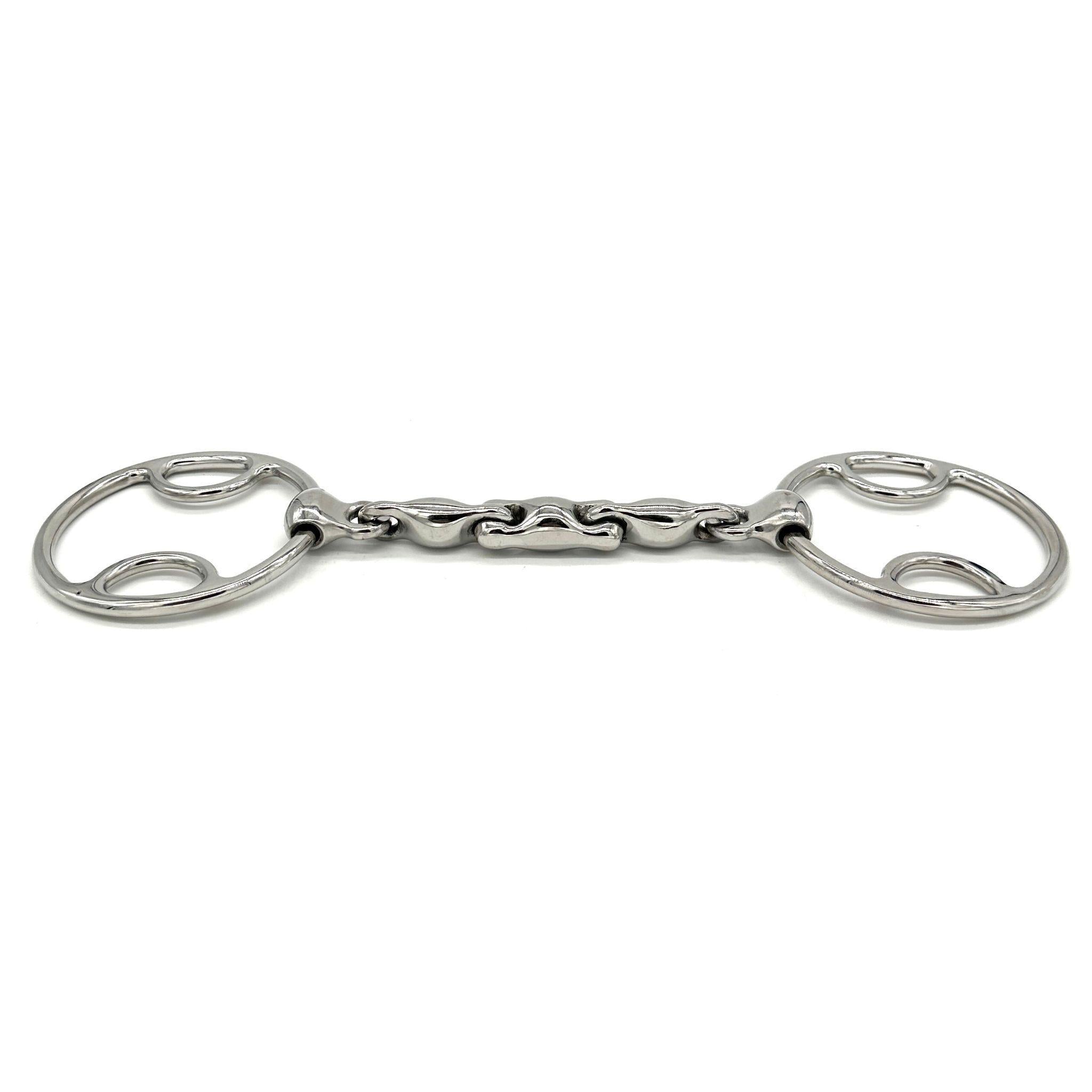 AJR Locking Waterford Beval Bit - Stainless Steel Horse Bit for English Riding, Dressage & Training - Secure Fit for Precise Control - Perfect for Show Jumping & Equestrian Competitions