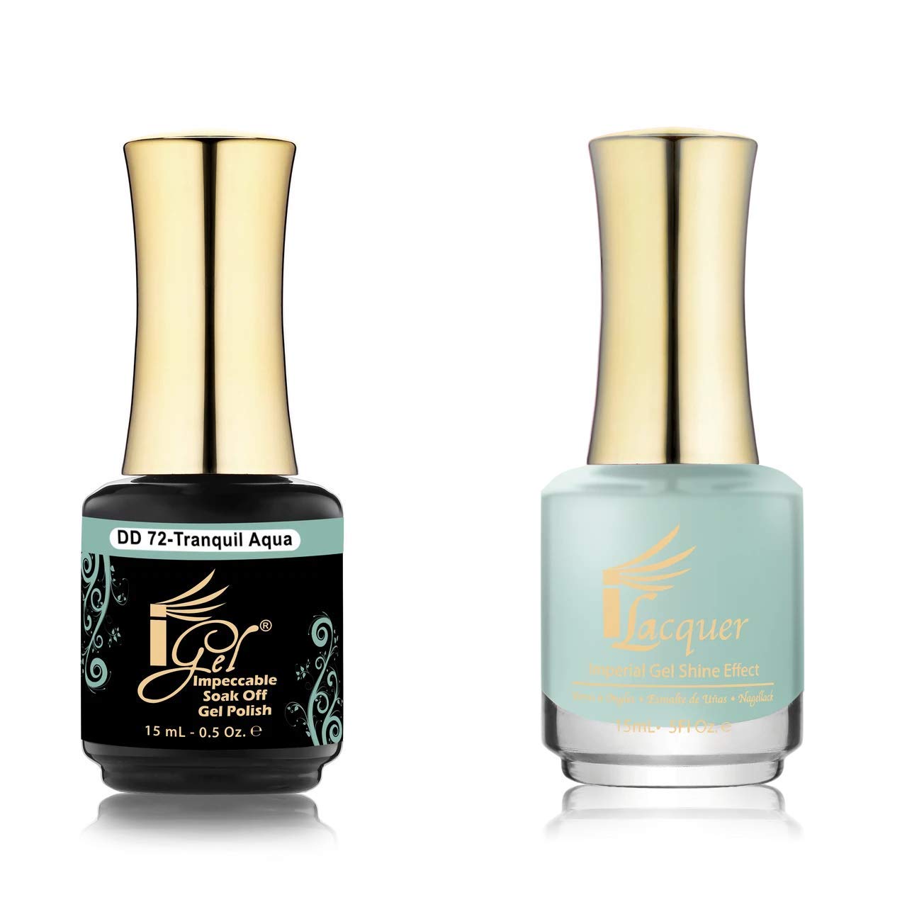 iGel Pure Gel Nail Polish - Dip & Dap DD072 Tranquil Aqua for Salon & Home Manicures