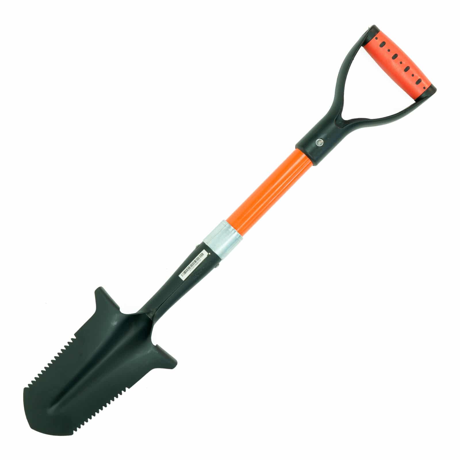Lil' Digger 29 Heavy Duty Small Double Serrated Shovel - Compact Gardening Tool for Digging, Planting & Landscaping - Perfect for Backyard, Camping & Outdoor Activities