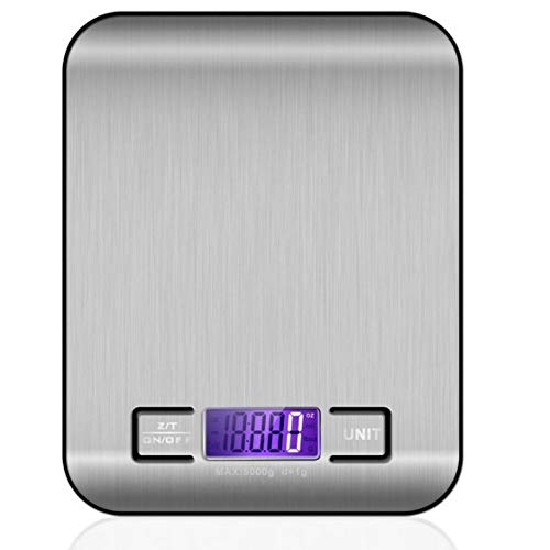Stainless Steel Kitchen Scale 5kg/10kg for Baking & Jewelry Weighing