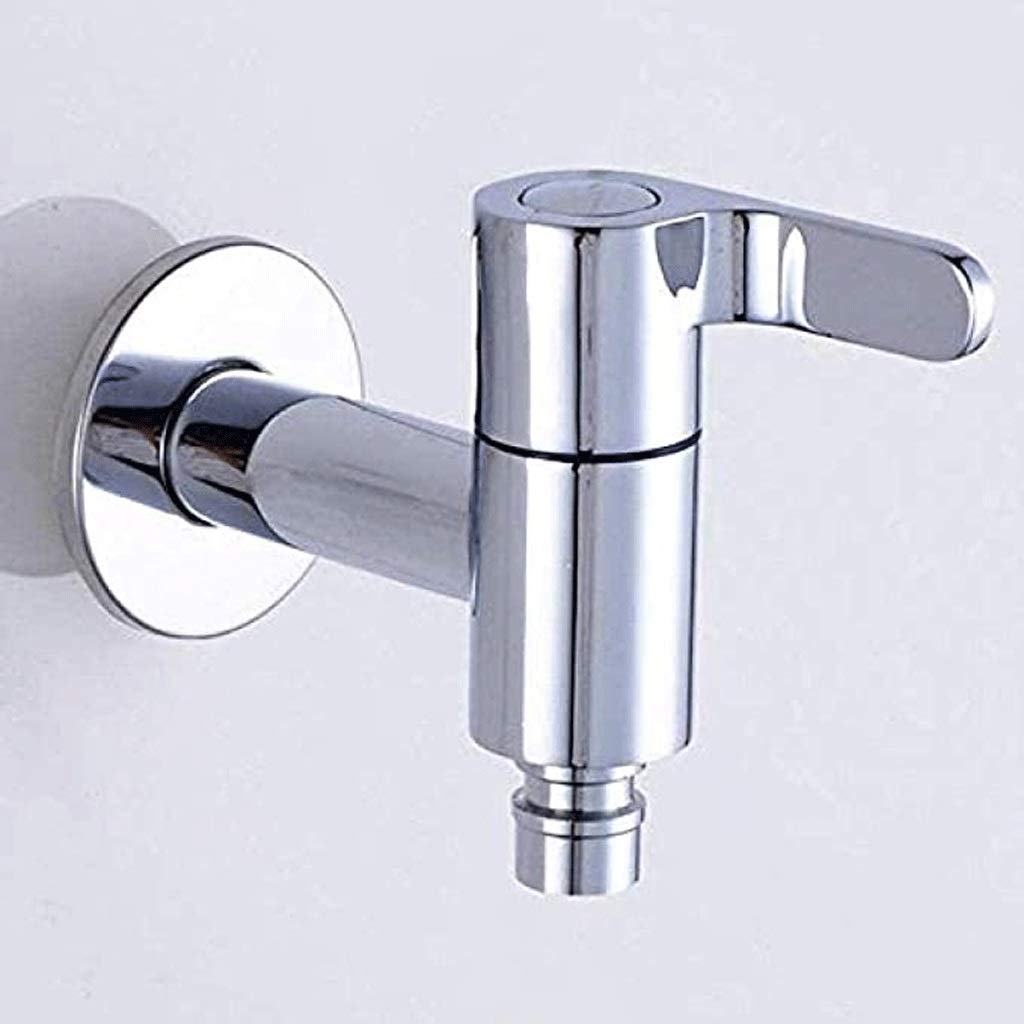 Brass Sink Faucet with Quick Open Valve - Cold Water Only, Ideal for Laundry, Pool, and Balcony Use
