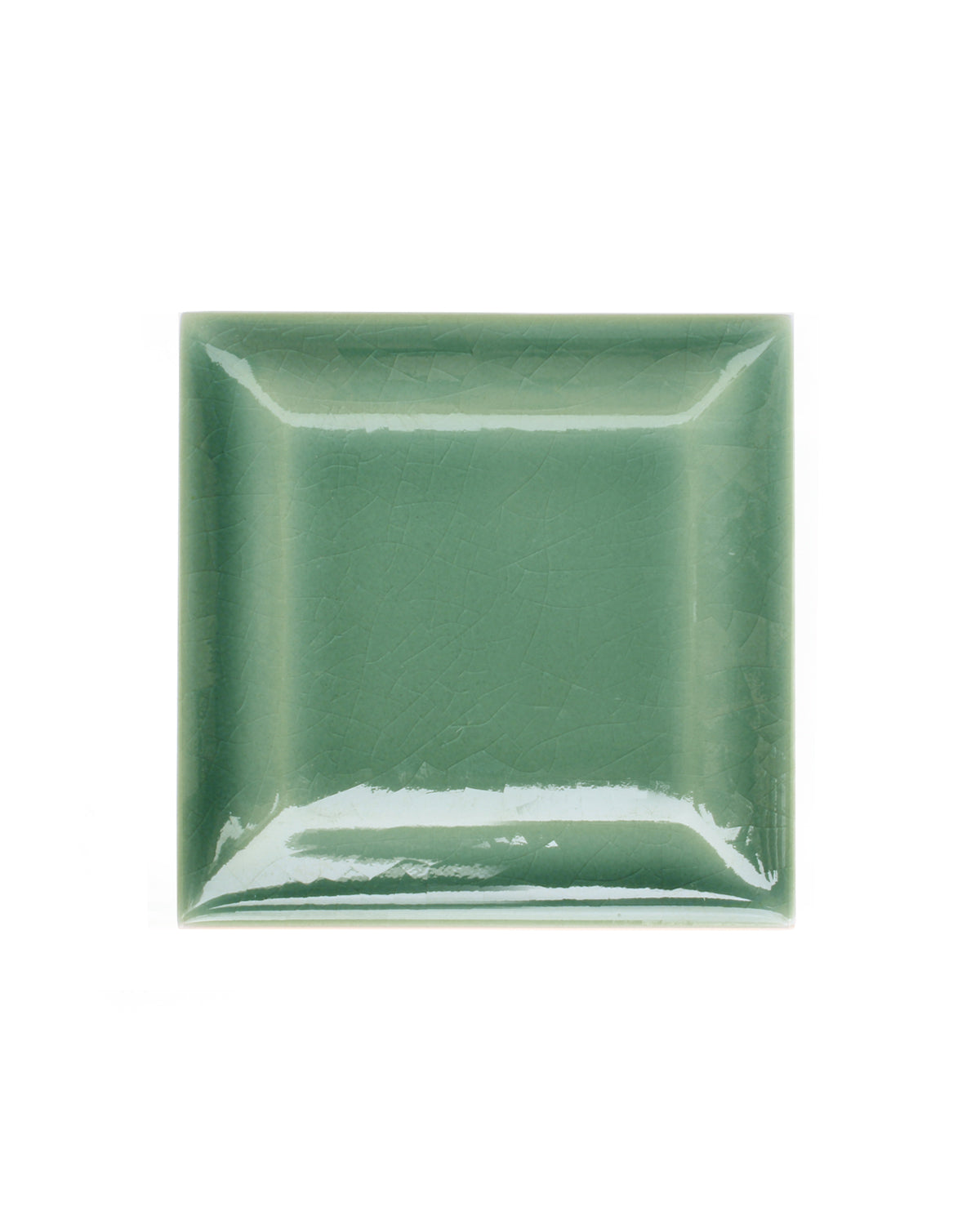 Kakel Bristol Facade Edge Tile 7.5 x 7.5 cm Aqua Green Crackle Glaze - Perfect for Kitchen Backsplash & Bathroom Wall Decor