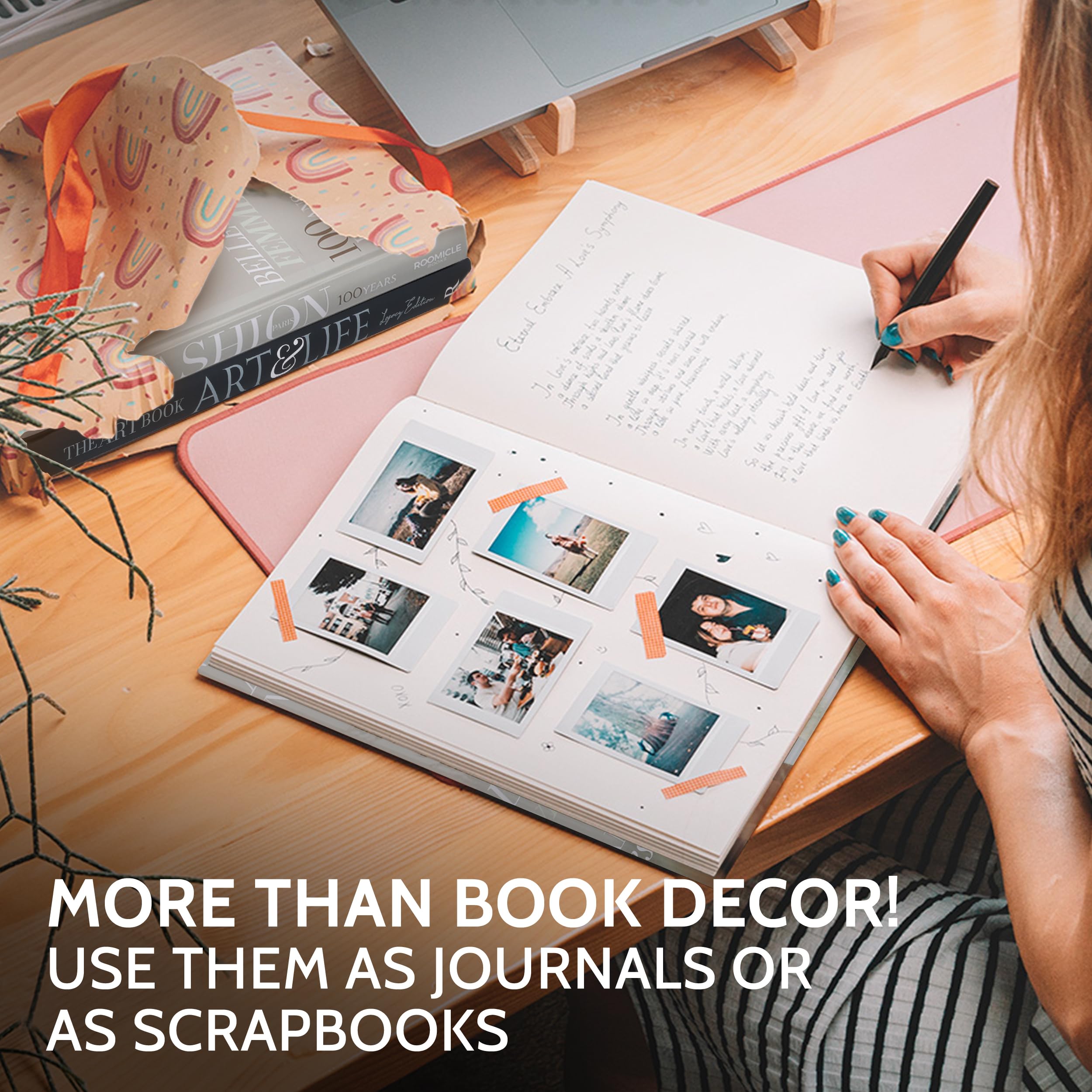 Decorative Faux Books for Home & Coffee Table Decor - Stylish Living Room Accents