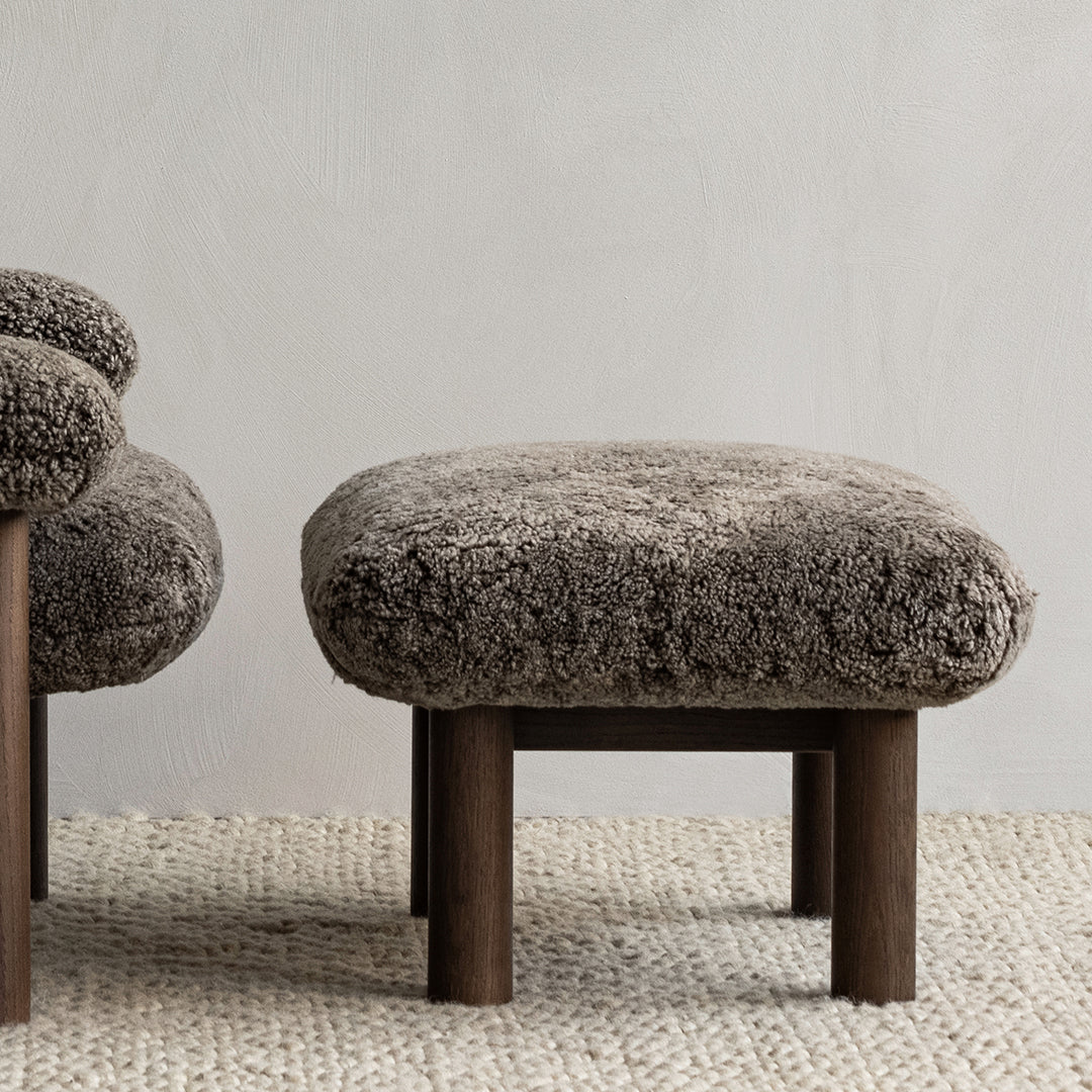 Brasilia Ottoman - Modern Round Storage Ottoman with Lift Top, Upholstered Footrest Stool for Living Room, Bedroom & Office - Perfect for Extra Seating, Storage & Home Decor
