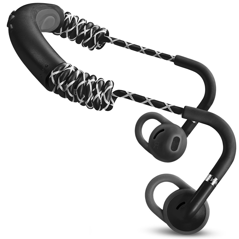 Urbanears Stadion Active Wireless Bluetooth Headphones with Noise Cancellation - Sweatproof & Comfortable for Running, Gym Workouts & Travel (Black)