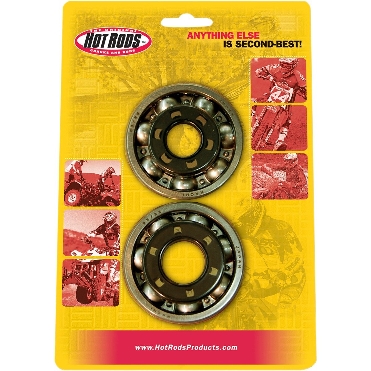 High-Performance Hot Rods Main Crank Bearing & Seal Kit for Kawasaki KX250 (1987-2001) - Durable Engine Rebuild Parts for Motocross & Off-Road Racing