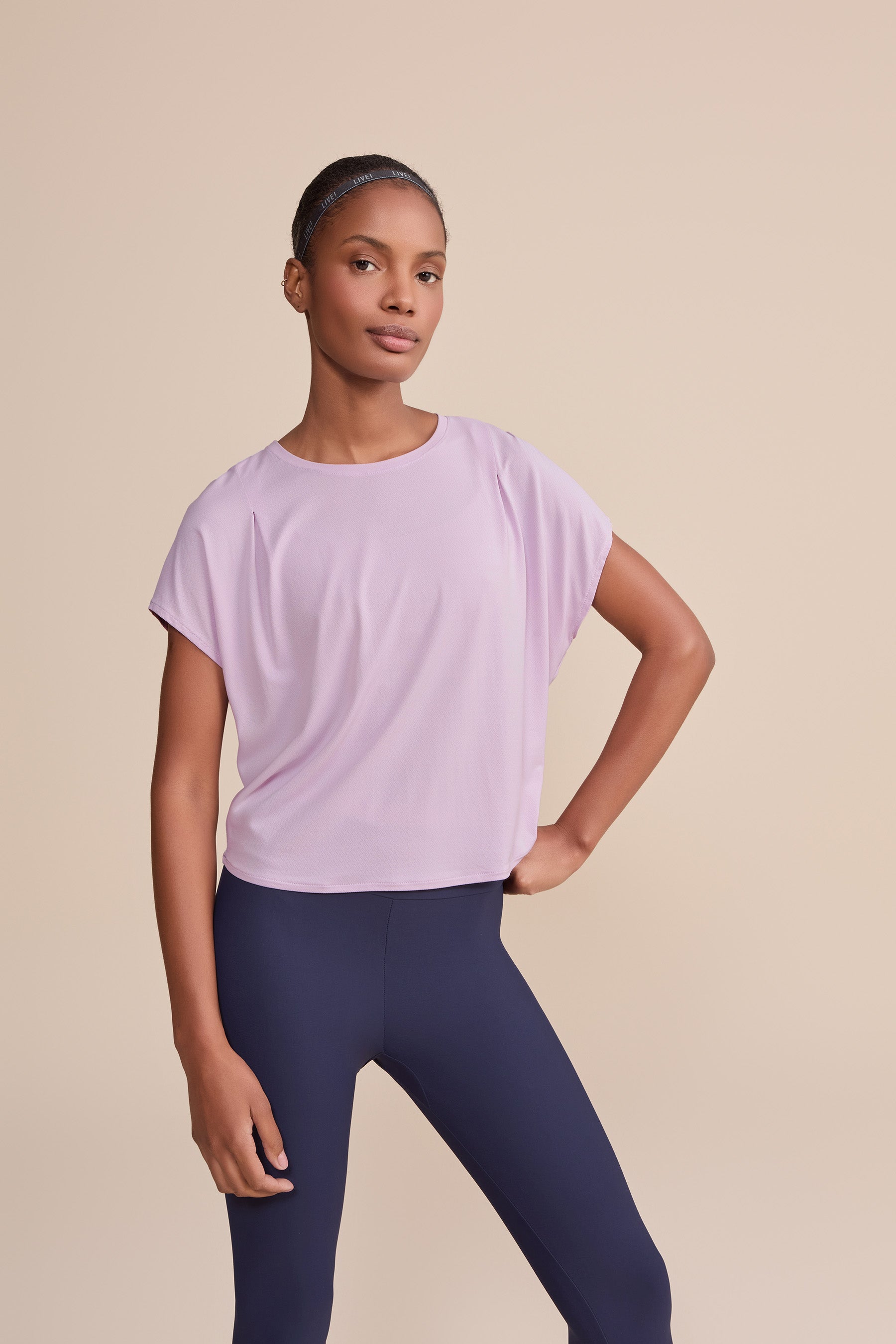Comfort Pleat T-Shirt for Women - Soft Breathable Casual Tee - Perfect for Everyday Wear, Workouts & Layering