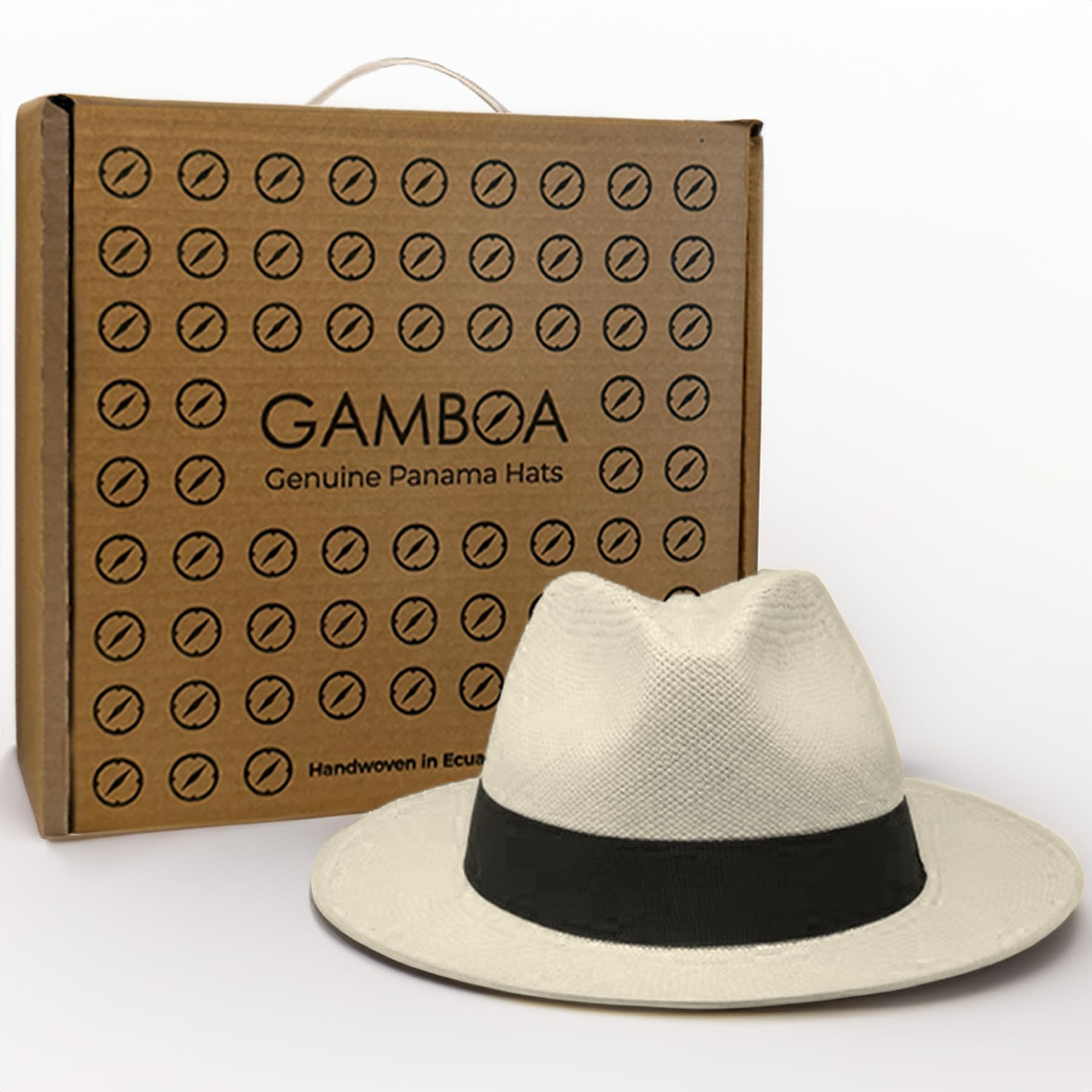 Gamboa Original Panama Hat for Men & Women - UPF 50+ UV Protection Fedora Straw Summer Hat for Beach, Travel & Outdoor Activities