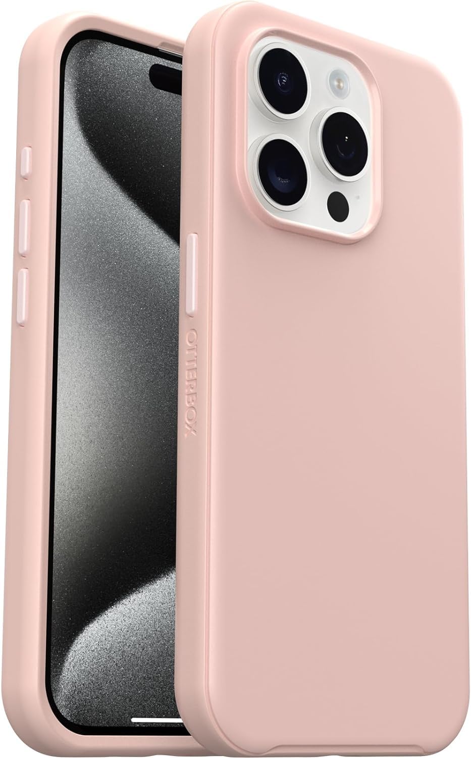OtterBox Symmetry Series+ Case for iPhone 15 Pro Max - Pink | MagSafe Compatible, Ultra-Slim Design with Raised Edges for Camera & Screen Protection | Perfect for Everyday Use, Travel & Outdoor Activities