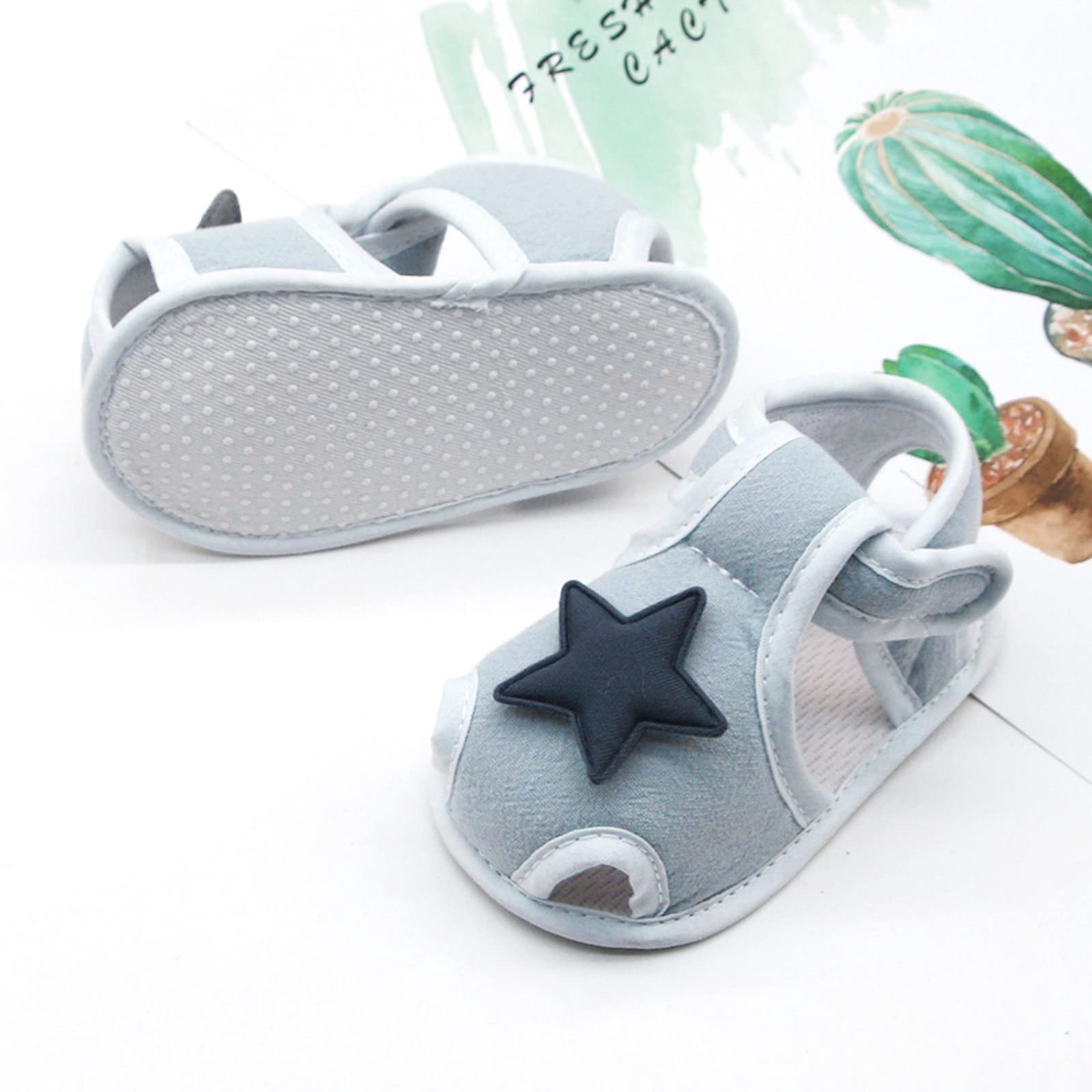 **Adorable Baby Sneakers with Applique & Star Print - Prewalker Shoes for Infant Girls & Boys (Navy, Size 12) - Perfect for First Steps & Casual Outings**